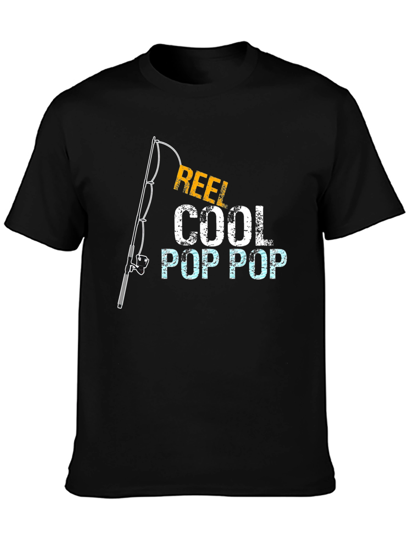 Black Reel Cool Pop Pop Black Graphic T-Shirt view 3