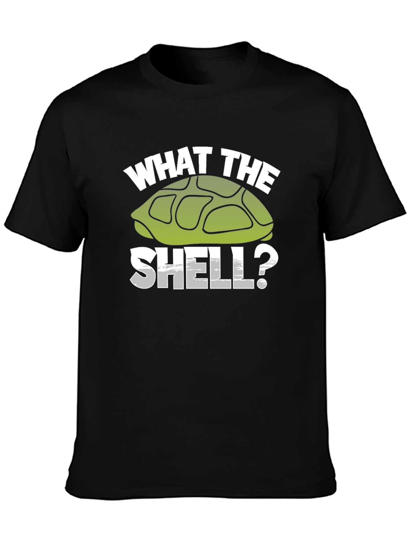 Black What the Shell? Turtle Graphic T-Shirt view 3