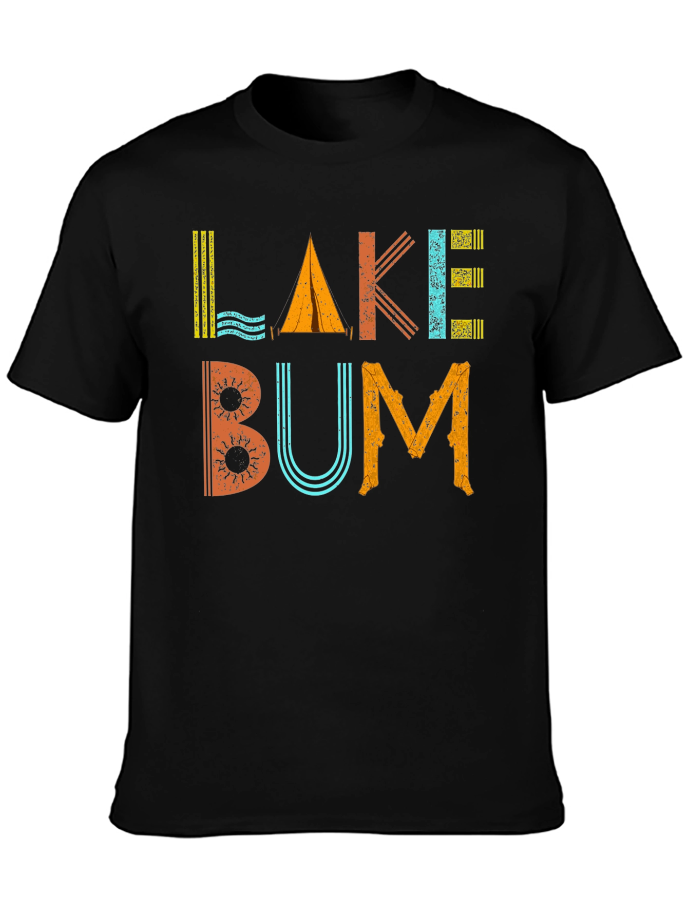 Black Lake Bum Graphic Tee - Camping & Outdoor Fun view 3
