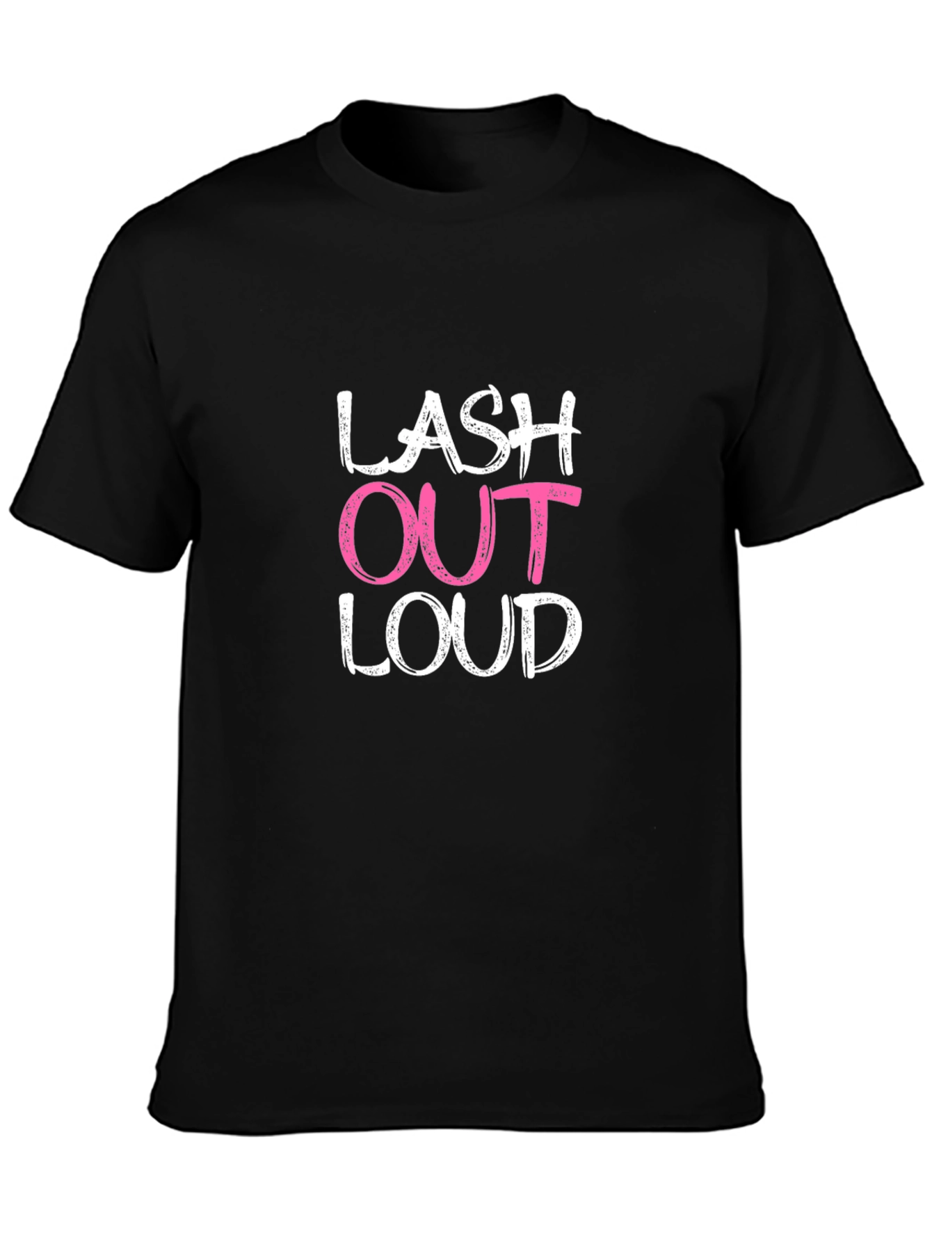 Black Lash Out Loud Graphic Tee - Trendy & Comfy view 3