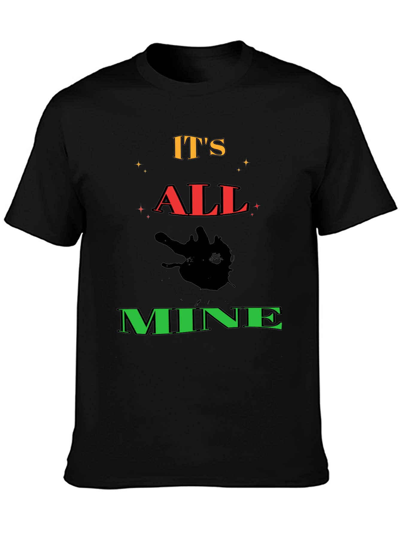 Black It's All Mine Graphic T-Shirt - Black view 3