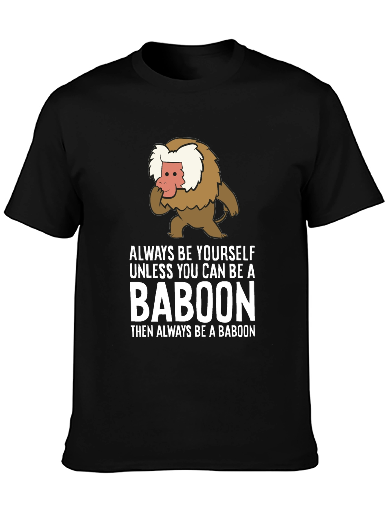 Black Baboon Graphic Tee - Always Be Yourself view 3