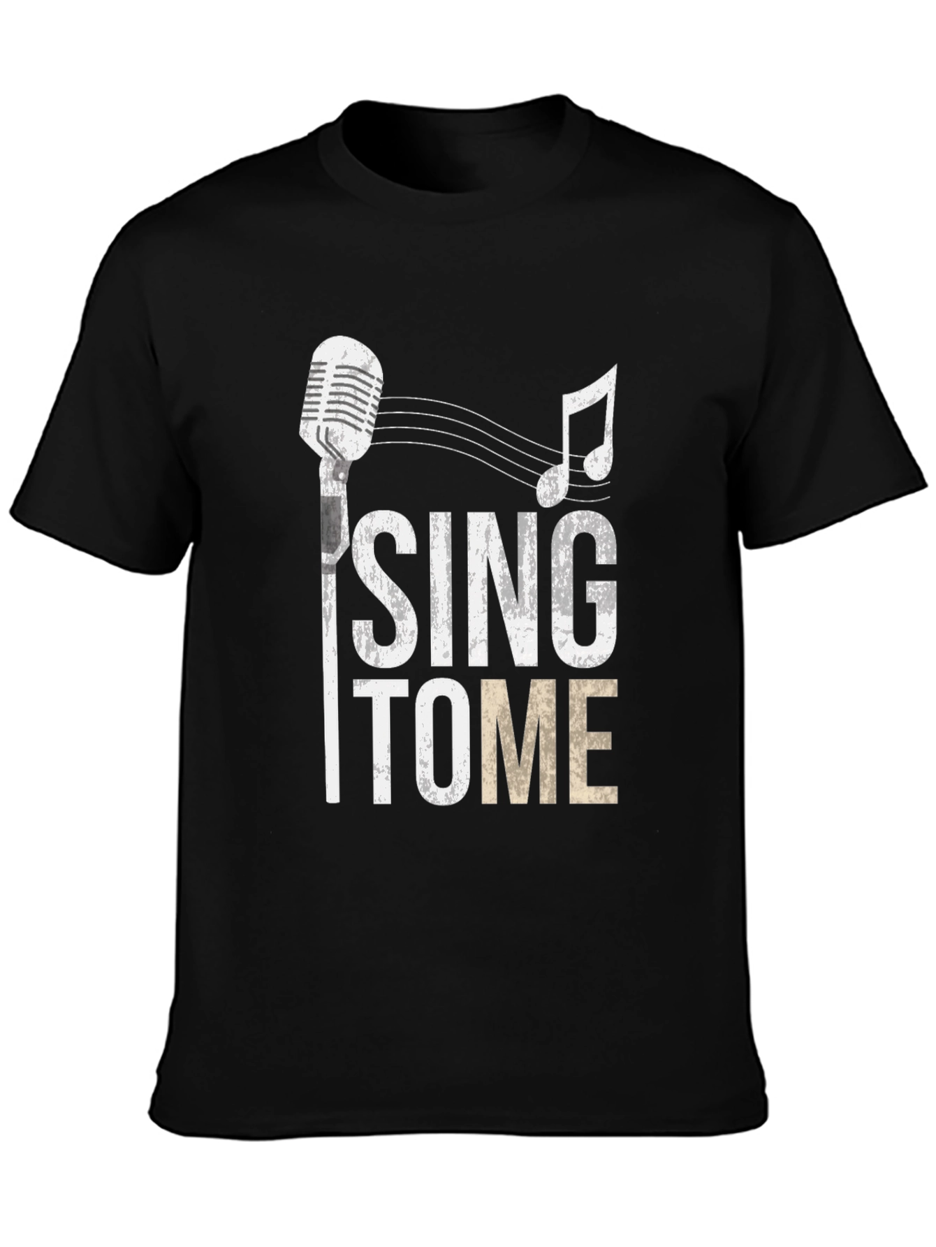 Black Sing To Me Graphic T-Shirt view 3