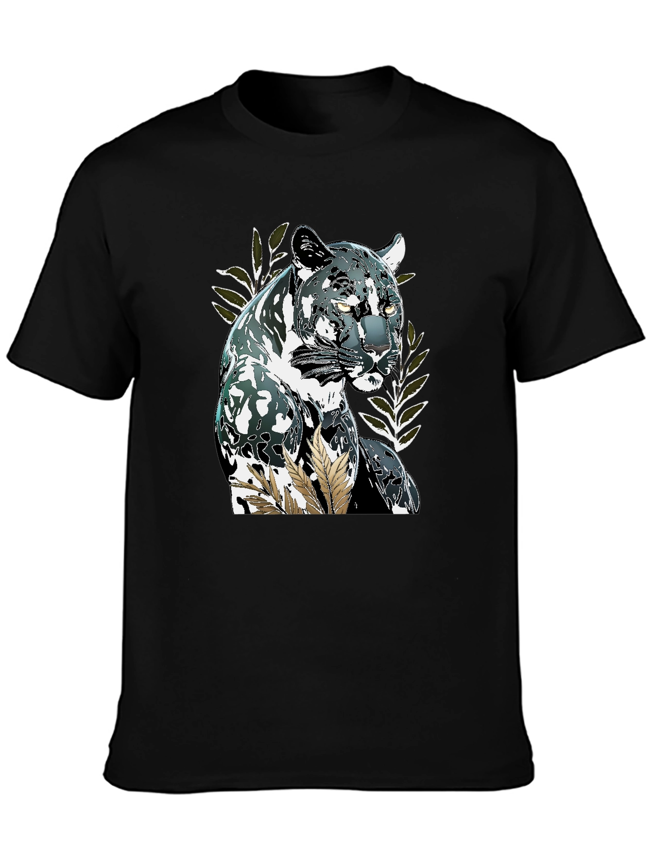 Black Black Panther Graphic Tee - Stylish Men's Shirt view 3