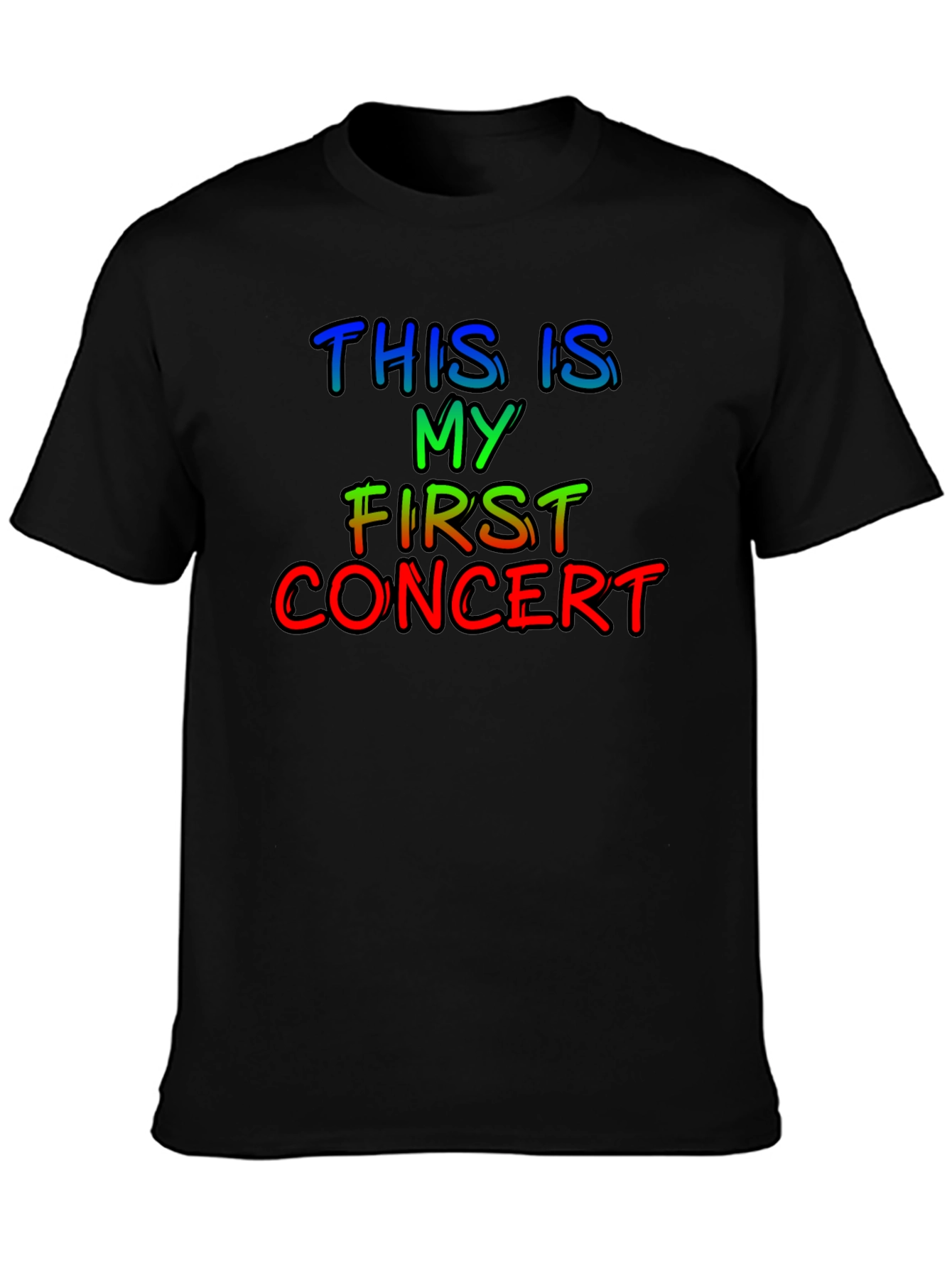 My First Concert T-Shirt - Rainbow Text - 3