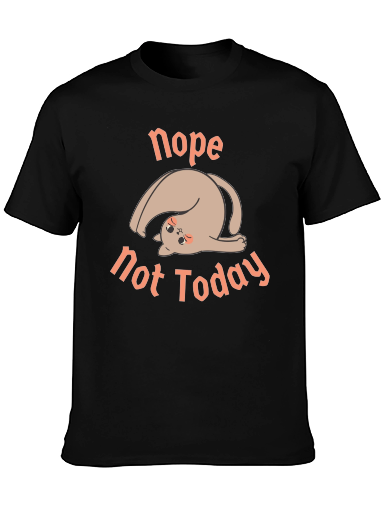 Black Nope Not Today Graphic Tee - Relaxed Fit view 3
