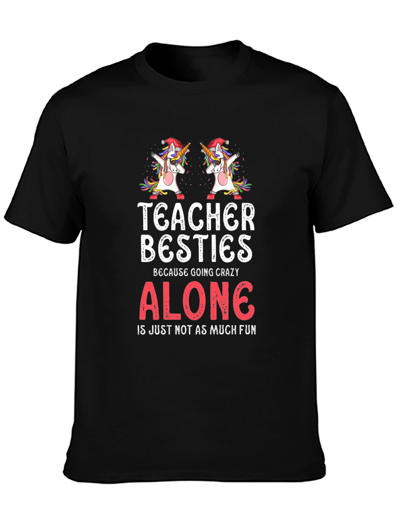 Teacher Besties Unicorn Graphic Tee - 3