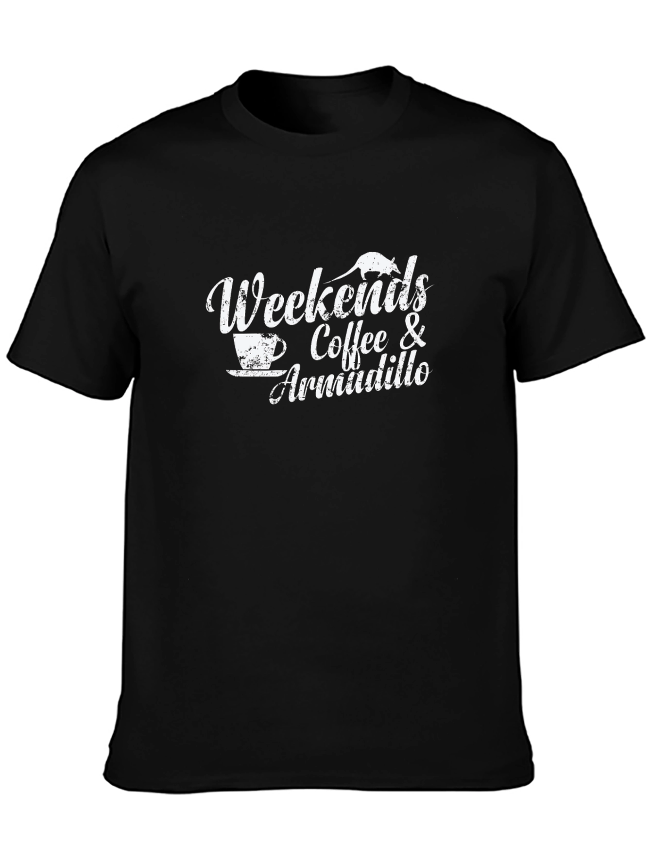 Black Weekends Coffee & Armadillo Graphic T-Shirt view 3