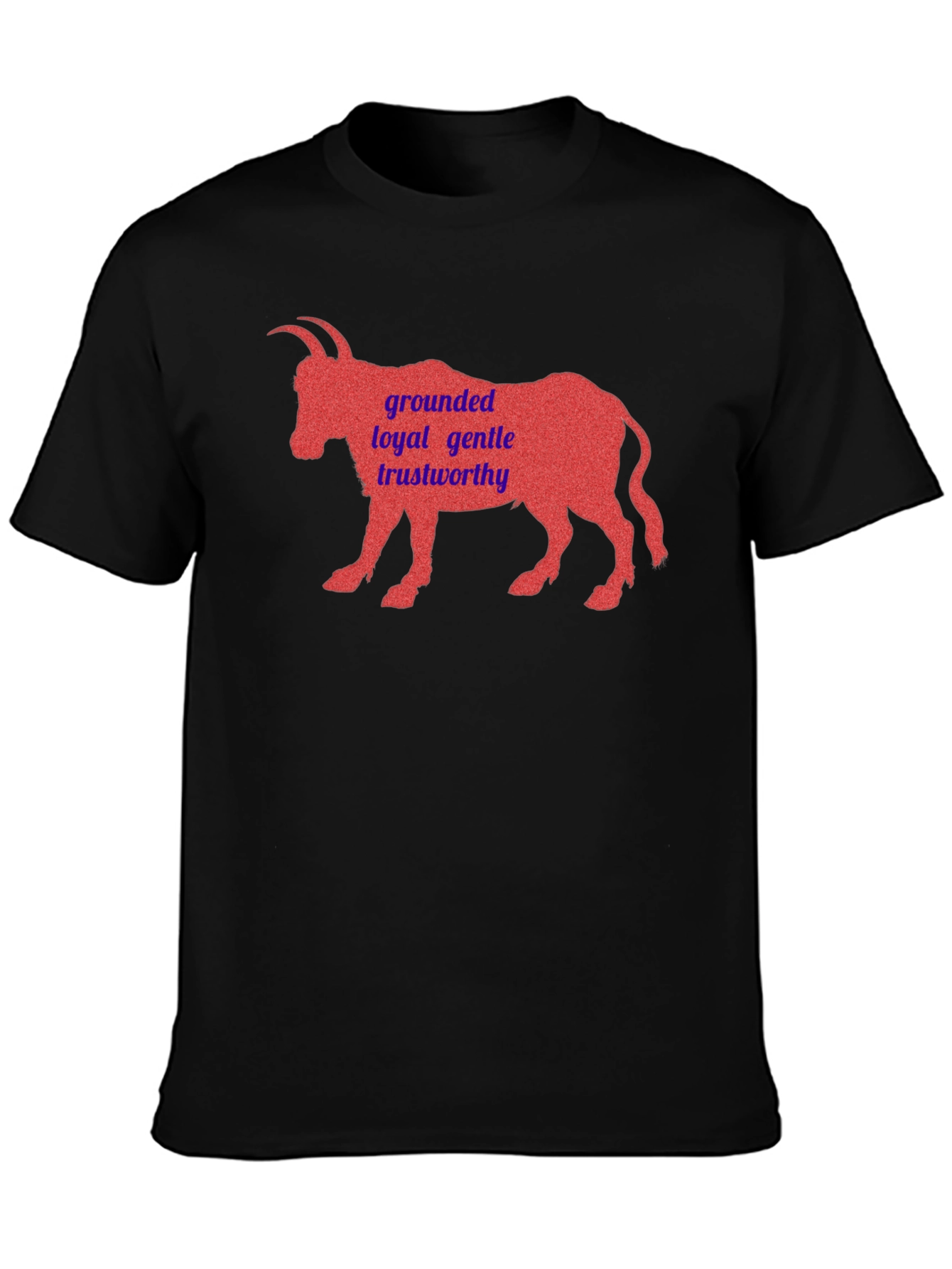 Black Grounded Goat Graphic Tee view 3