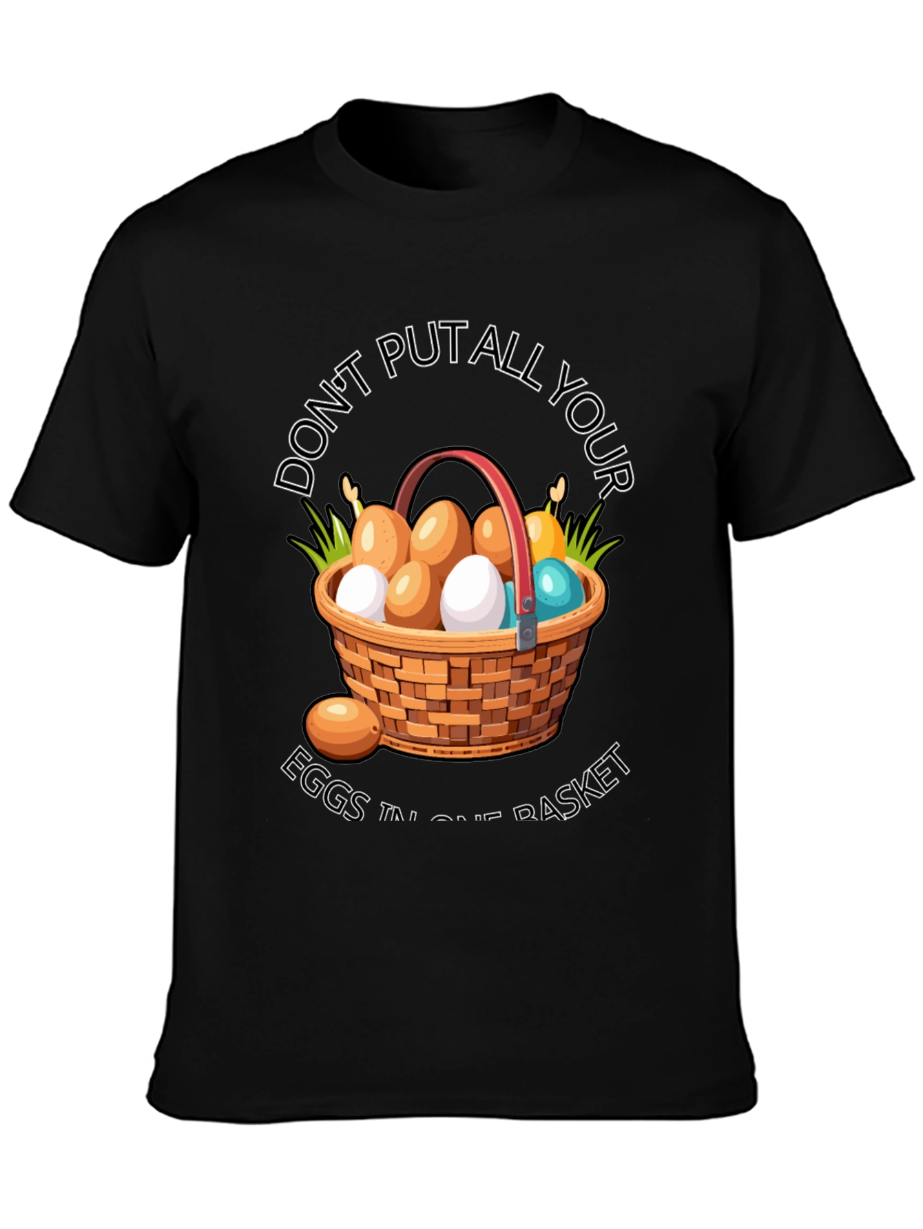 Black Don't Put All Your Eggs T-Shirt view 3