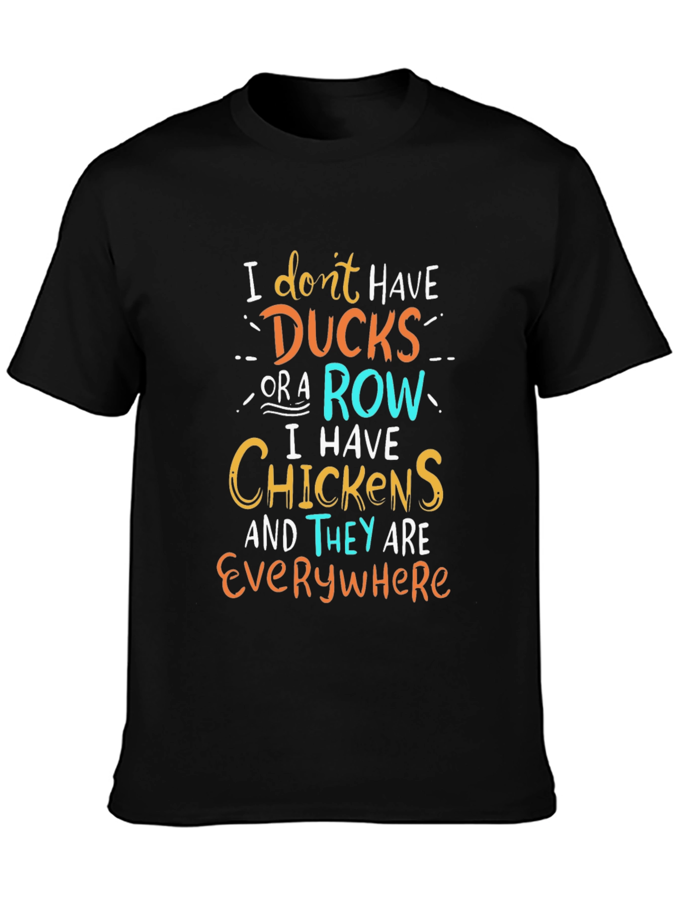 Black Funny Chicken Lover T-Shirt view 3