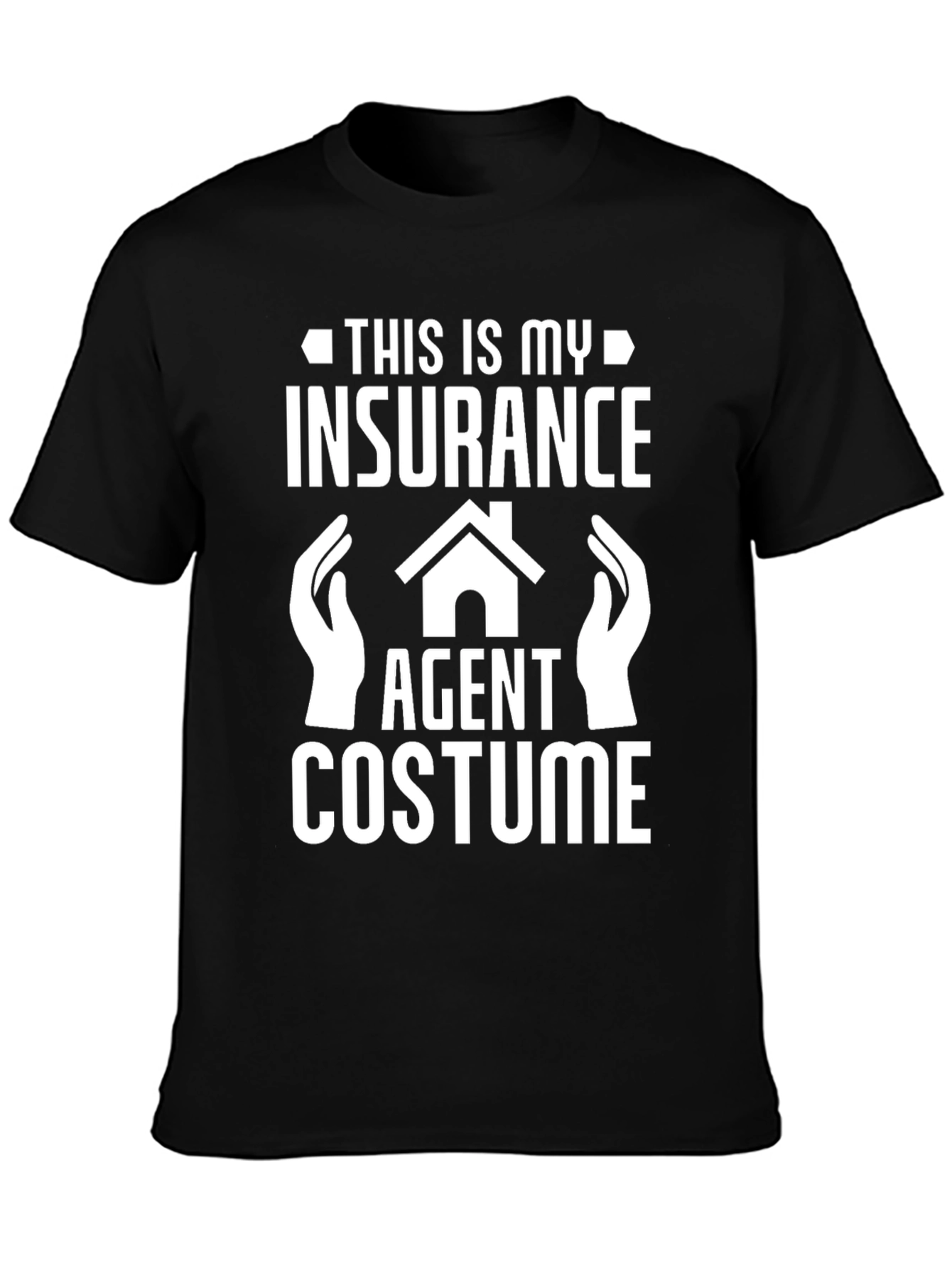 Black Insurance Agent Costume T-Shirt view 3