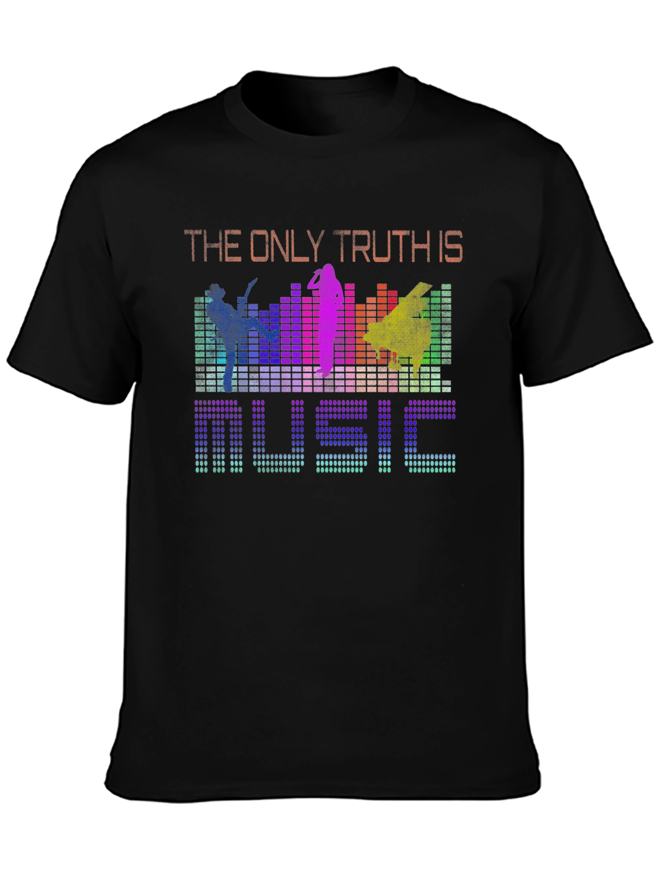 Black Music is the Only Truth Graphic Tee - Colorful view 3