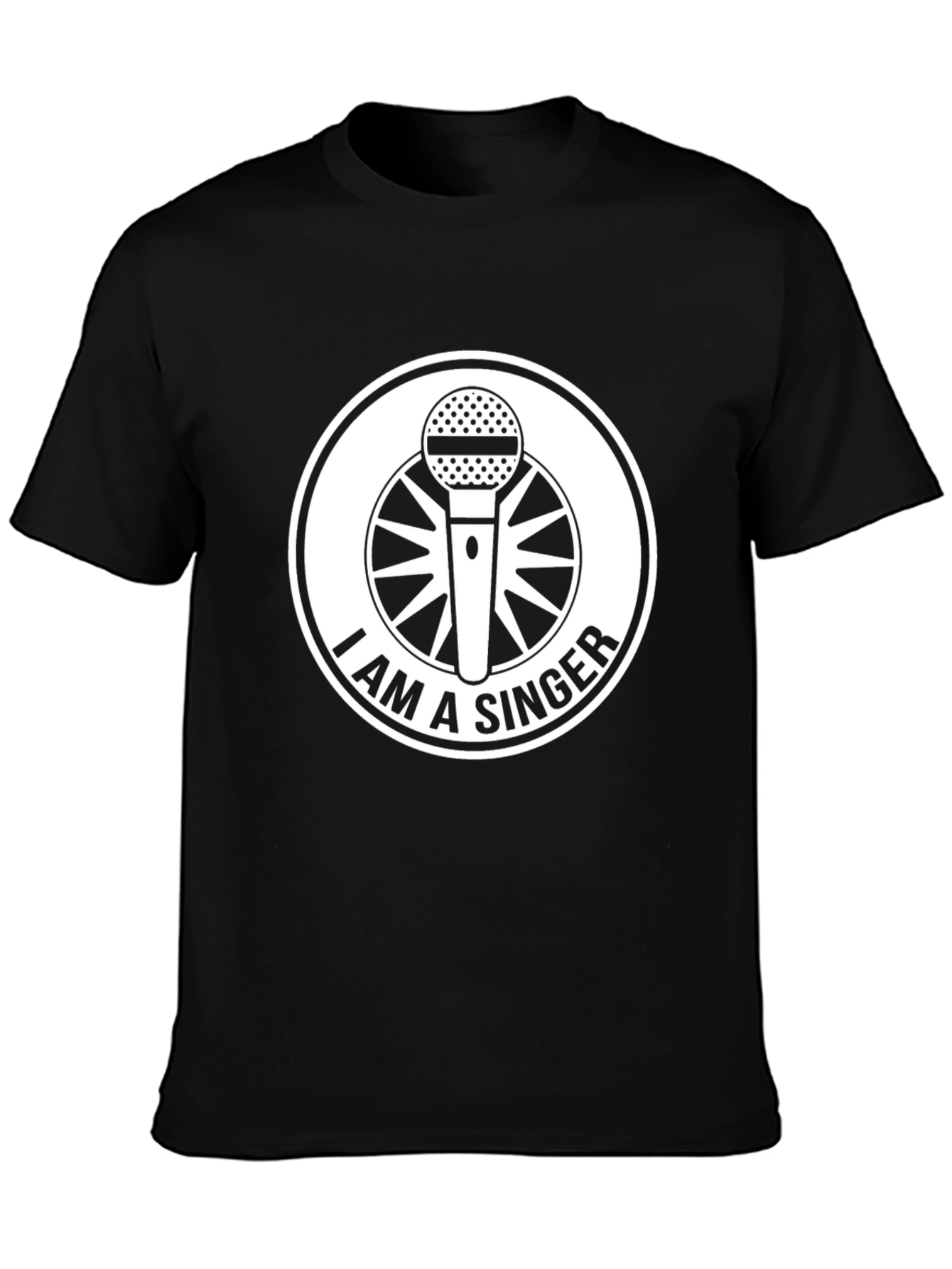 Black I Am A Singer T-Shirt - Music Lover Tee view 3
