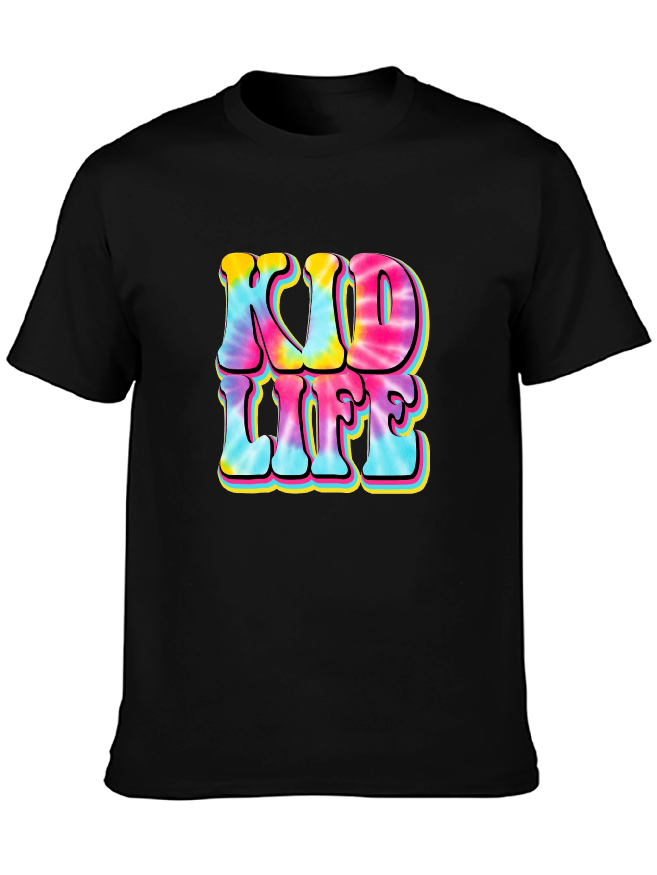 Black Kid Life Tie Dye Graphic Tee view 3