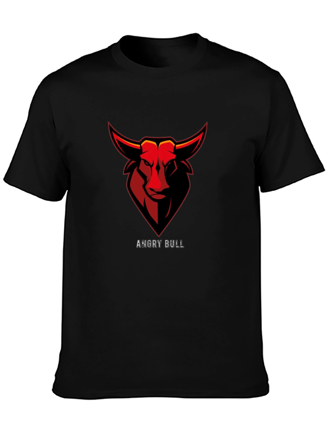 Black Angry Bull Graphic T-Shirt - Black - Men's view 3