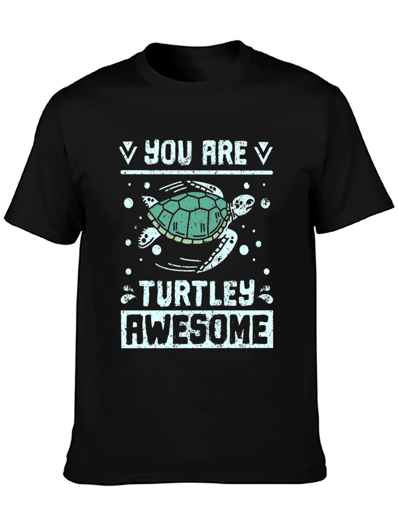 Black Turtley Awesome Graphic Tee view 3