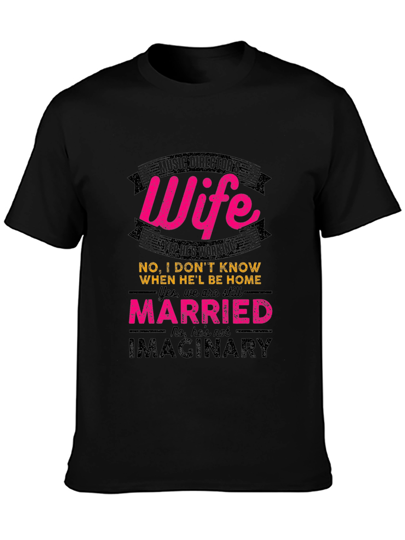 Black Music Director's Wife T-Shirt view 3