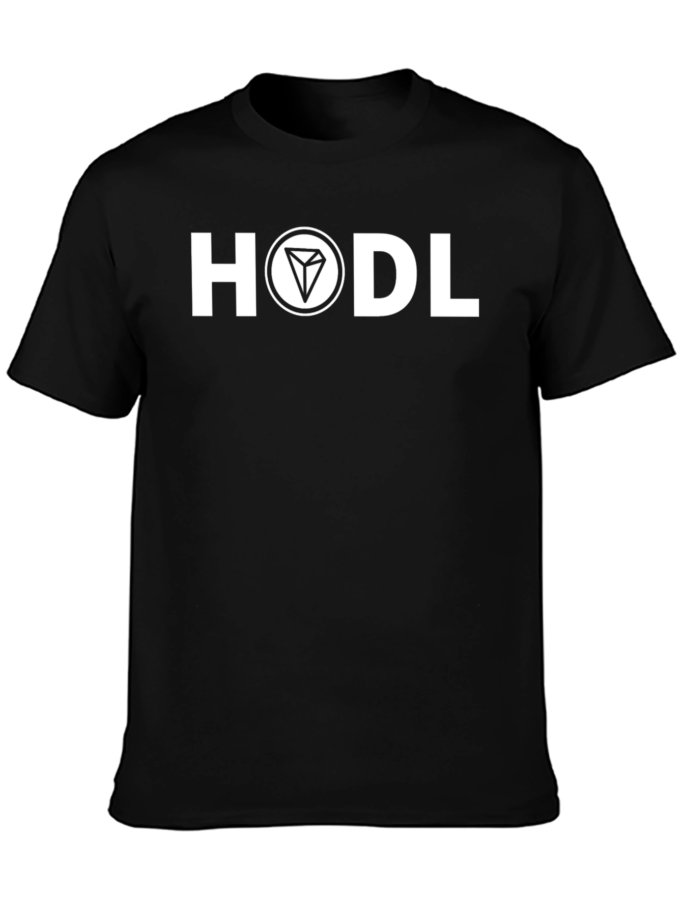 Black HODL Crypto Black T-Shirt view 3