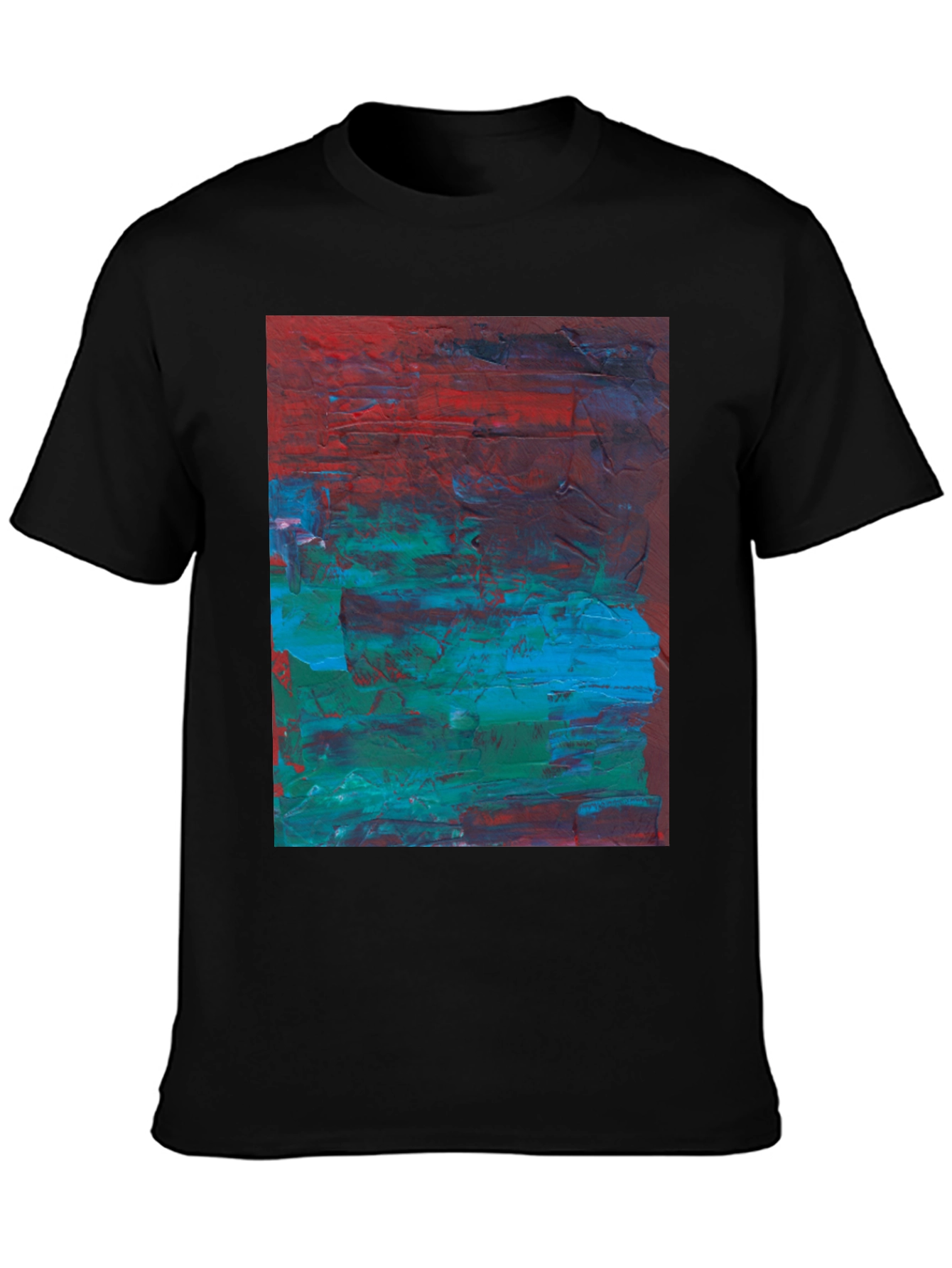 Black Abstract Art Tee - Bold & Unique Style view 3