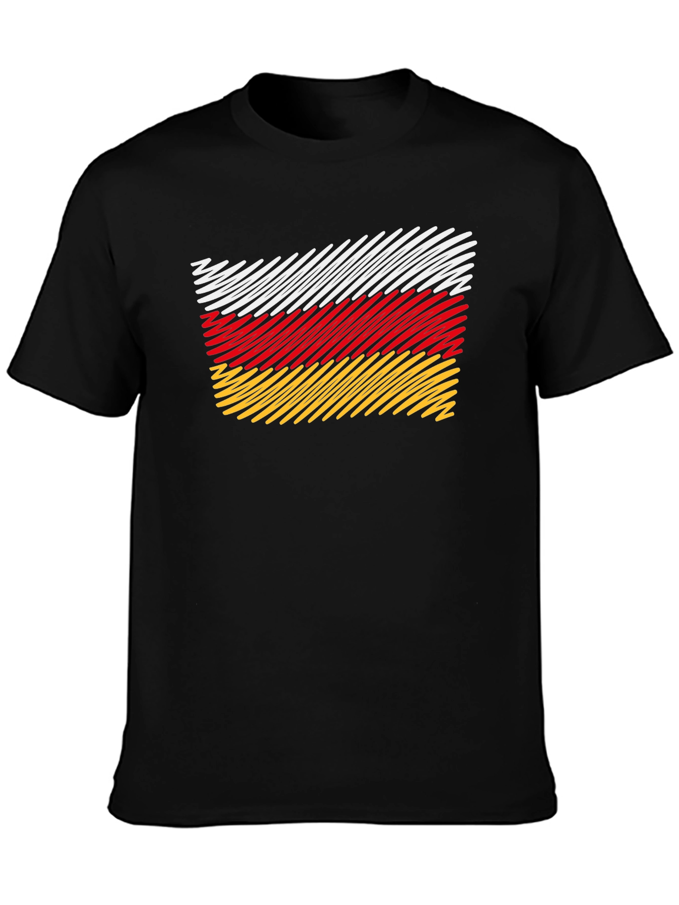 South Ossetia Flag Scribble T-Shirt - 3