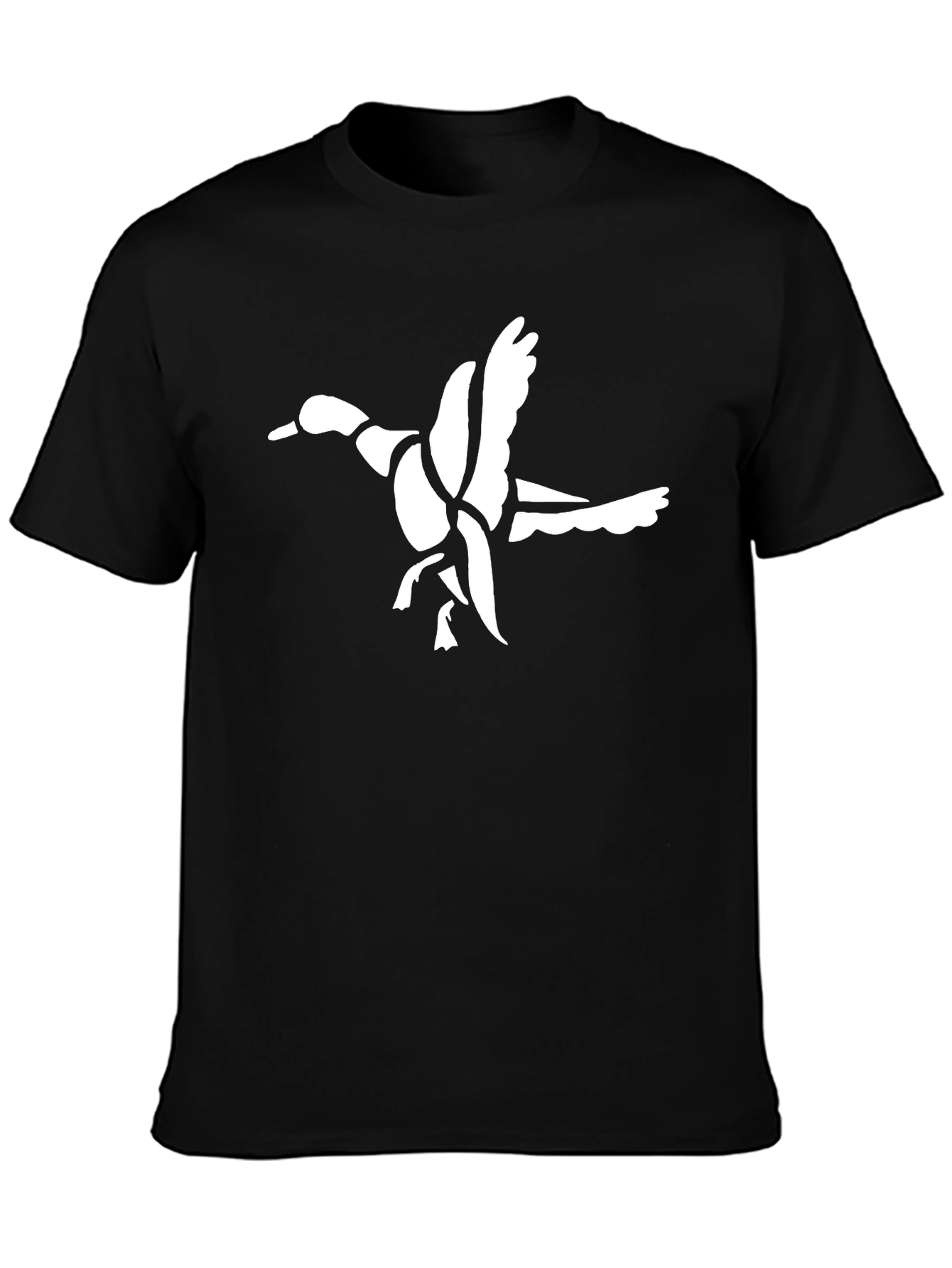 Black Duck Graphic Black Cotton T-Shirt view 3