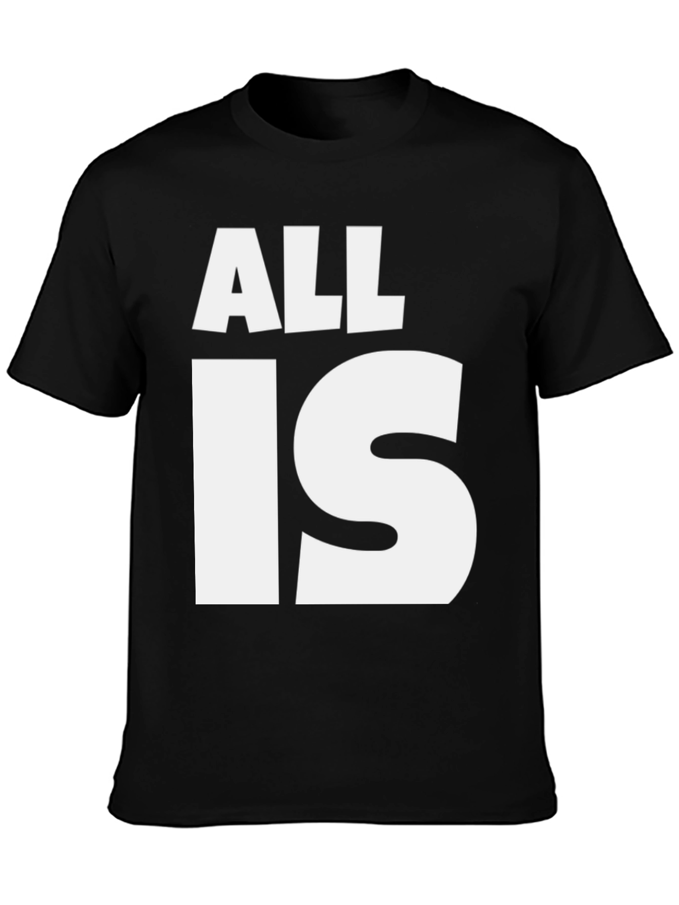 Black All Is Well Graphic Tee - Black Cotton T-Shirt view 3