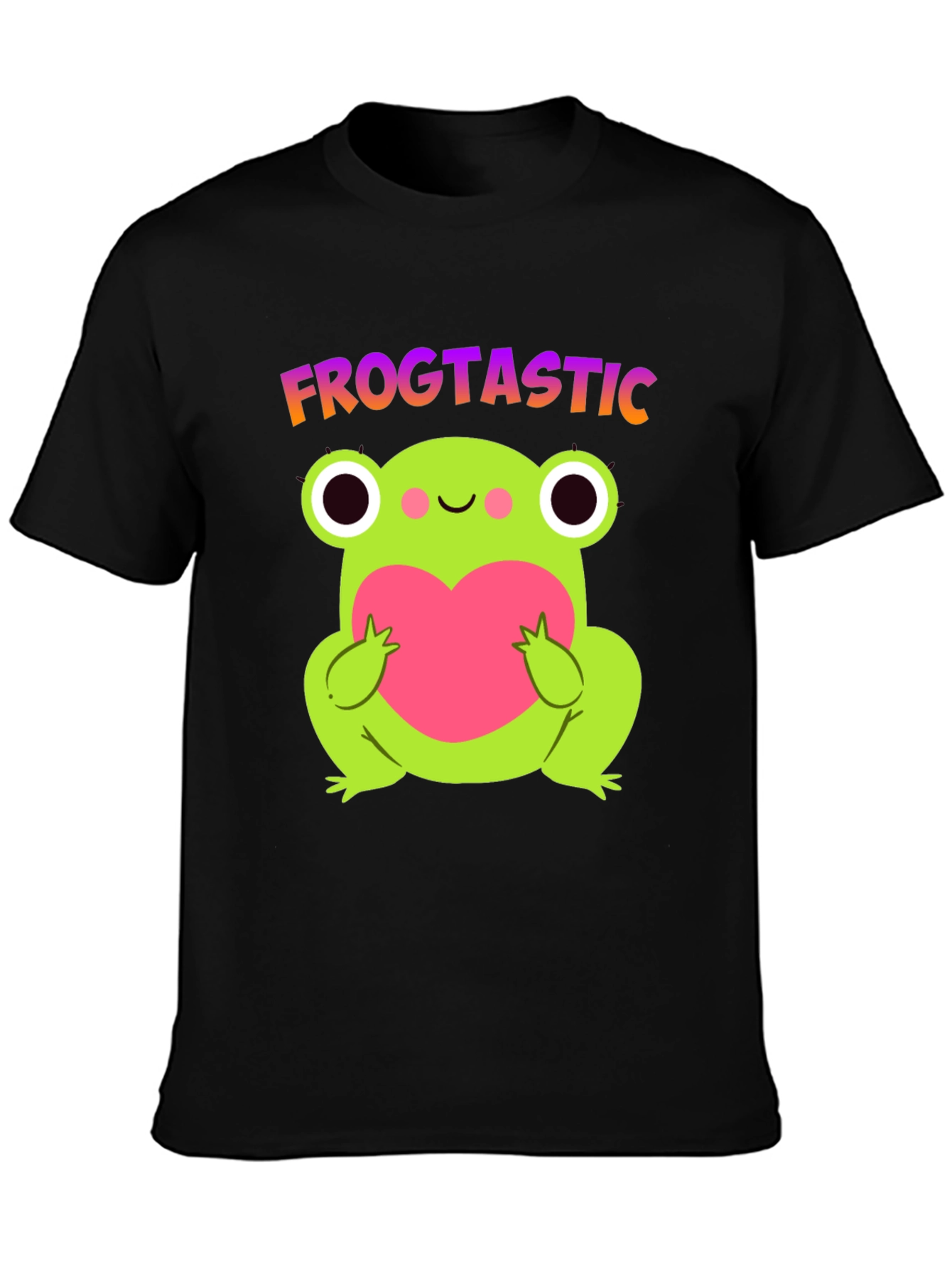 Black Frogtastic Frog Lover T-Shirt view 3