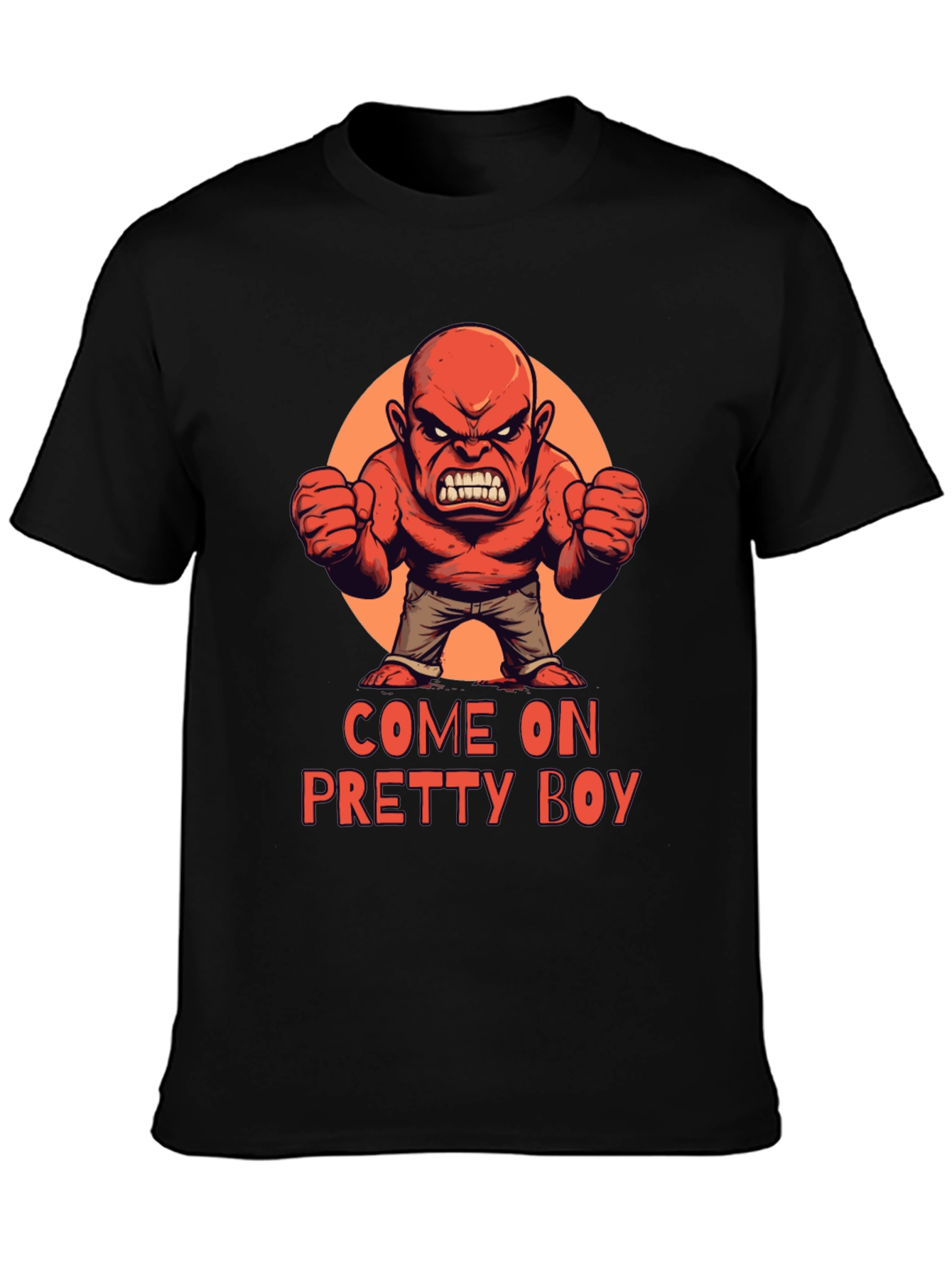 Black Come On Pretty Boy T-Shirt view 3