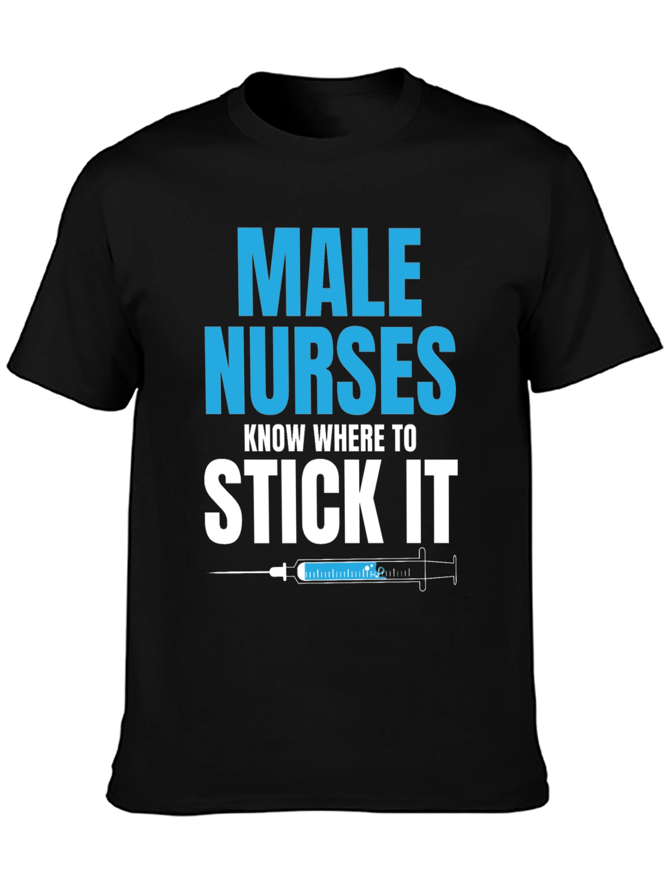 Black Male Nurses Funny T-Shirt view 3