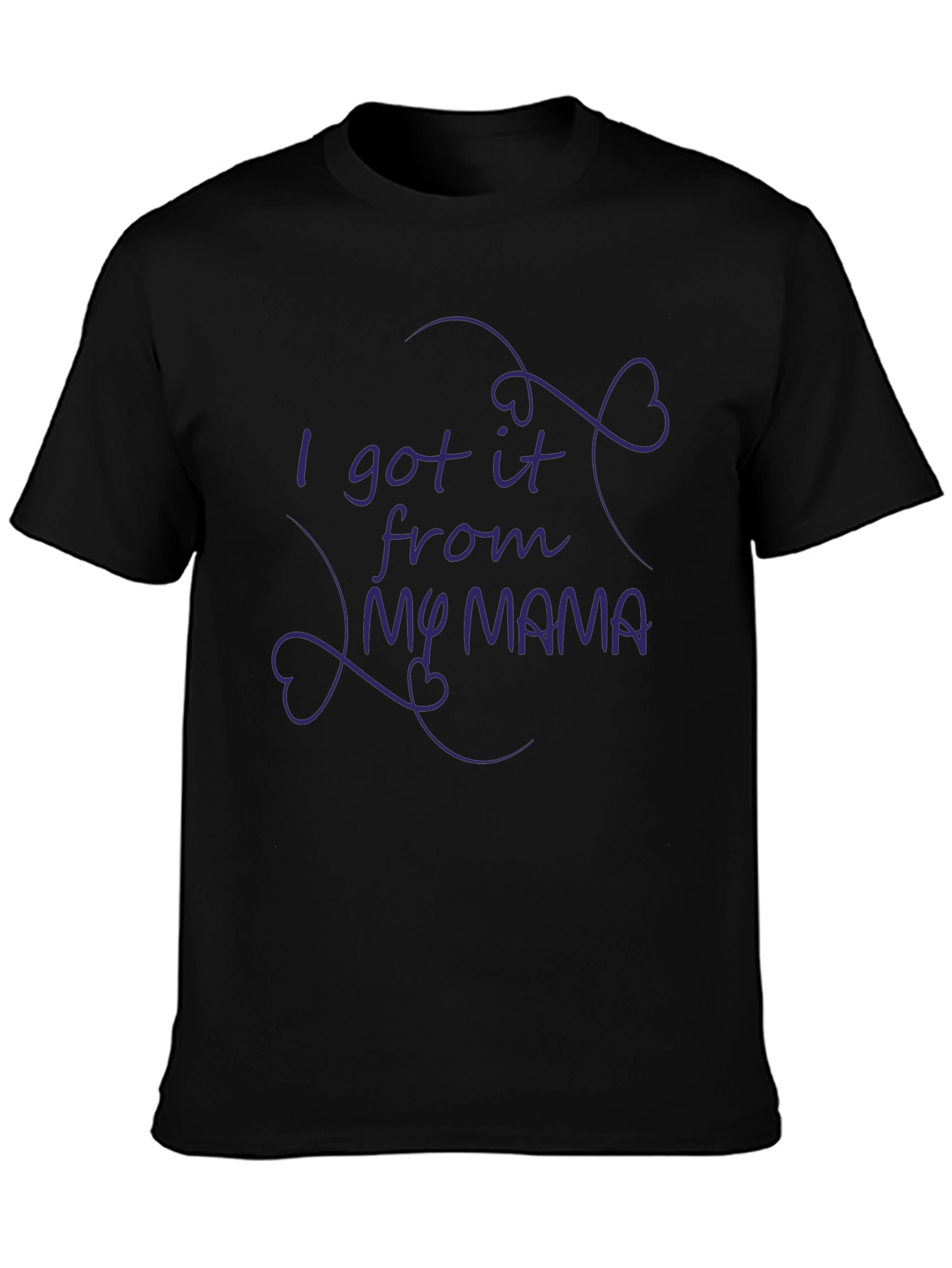 Black I Got It From My Mama Graphic Tee view 3