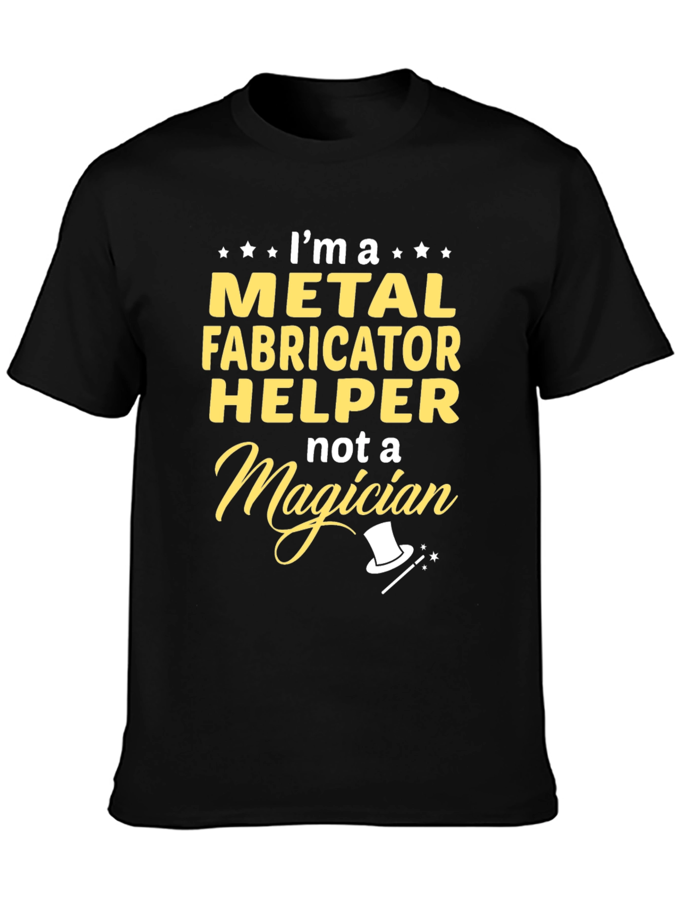 Black Metal Fabricator Helper T-Shirt view 3