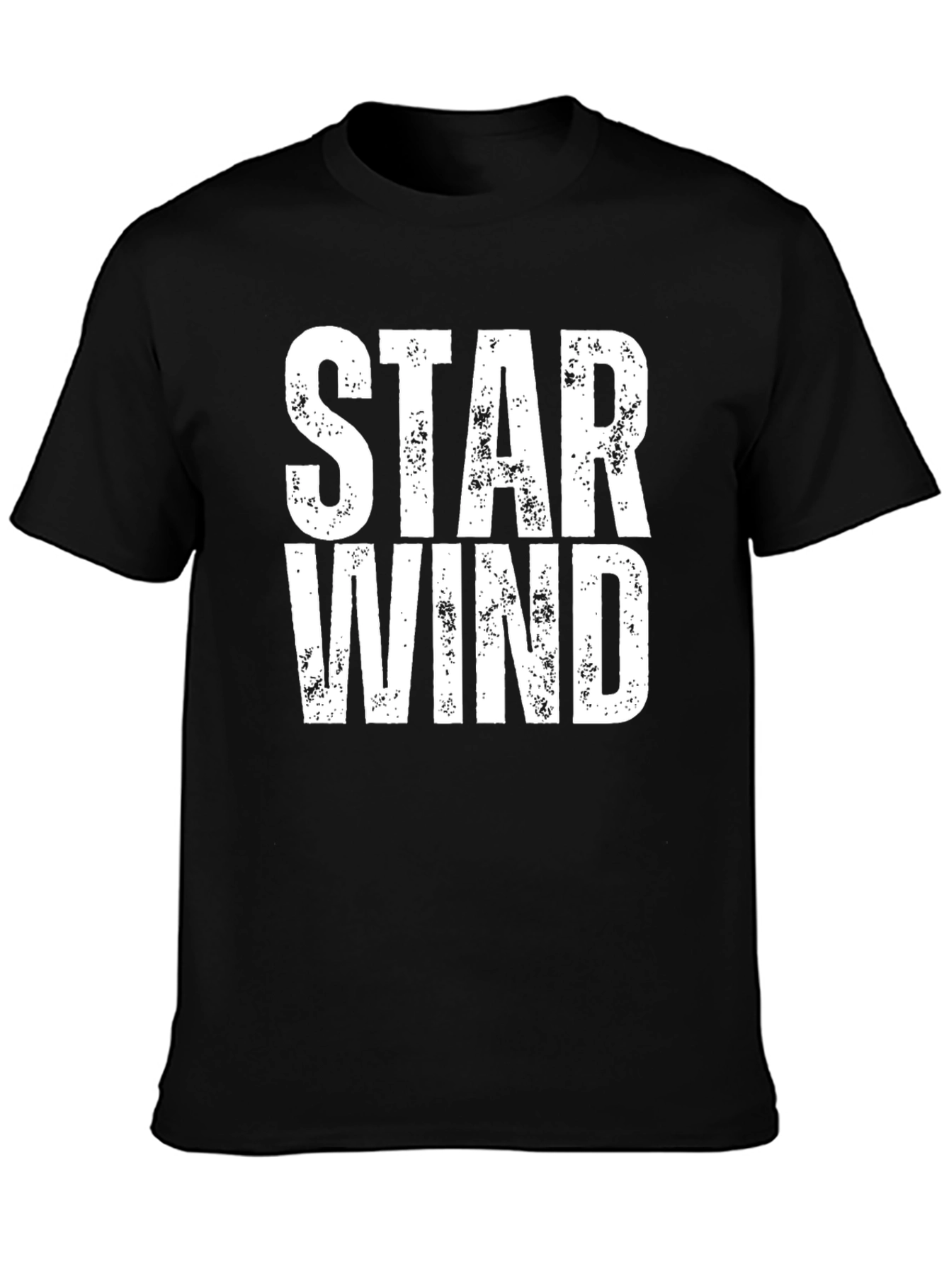Black Star Wind Graphic Black T-Shirt view 3
