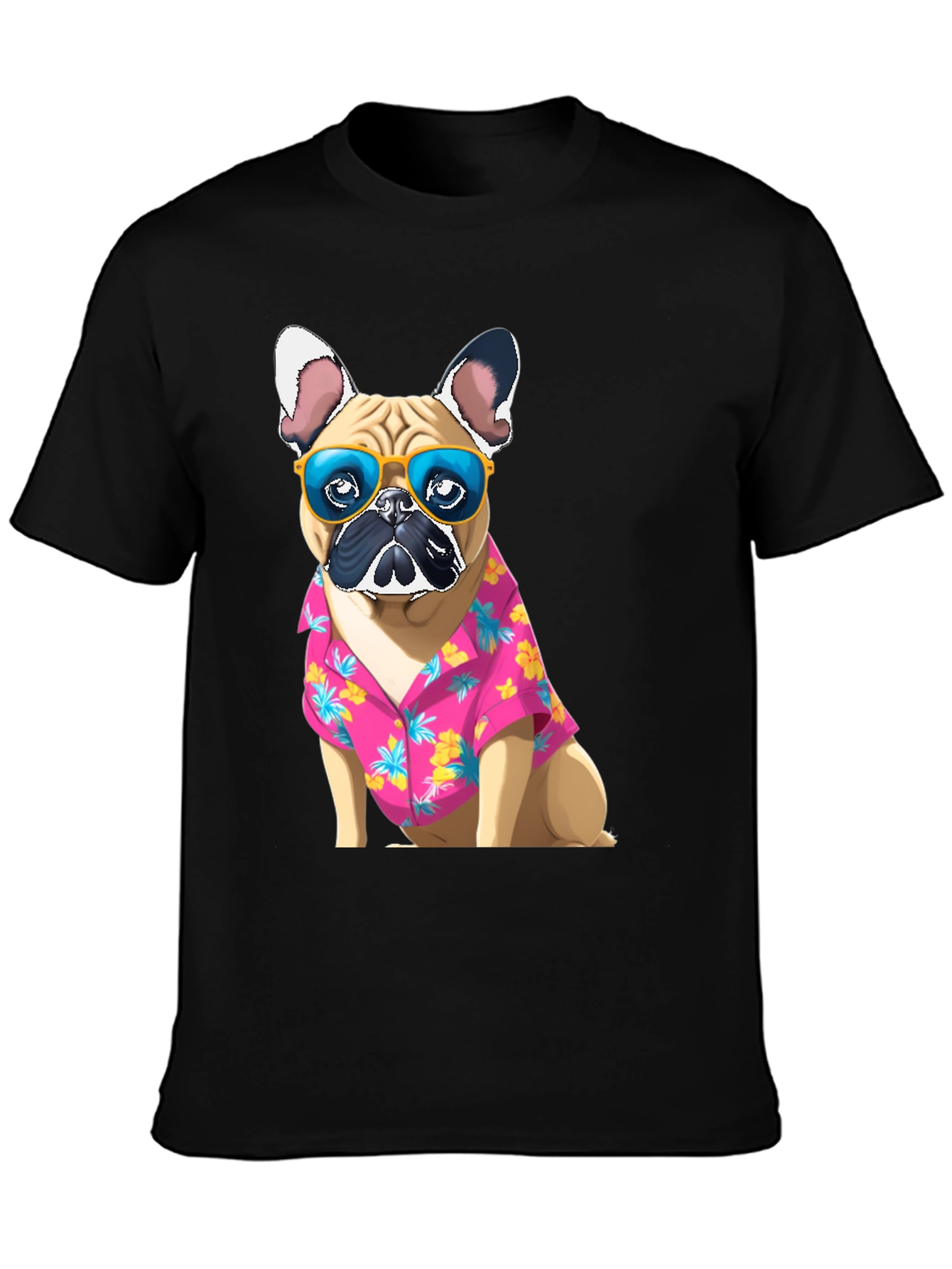 Black Dog Hawaiian Shirt T-Shirt view 3