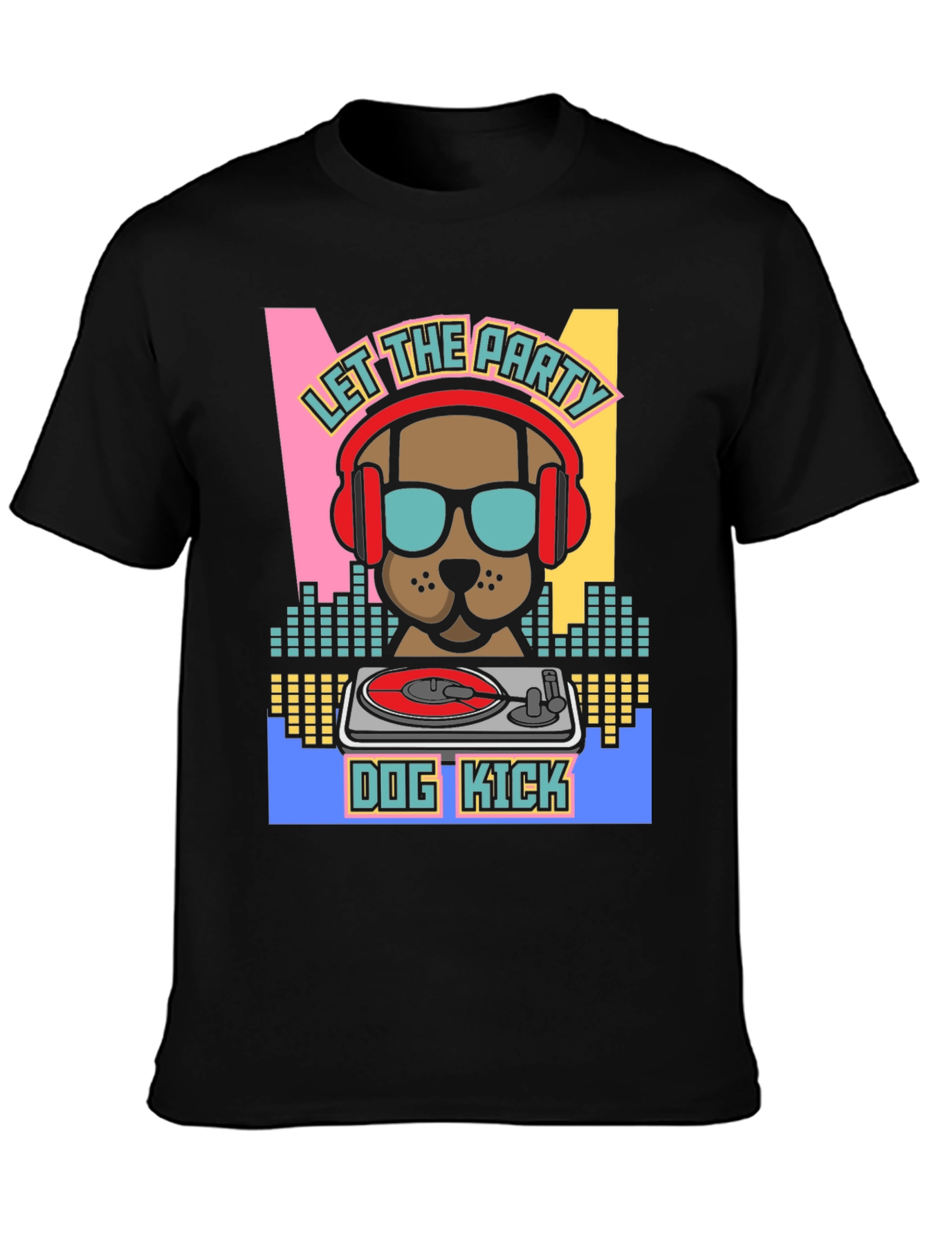 Black Dog Kick DJ T-Shirt view 3