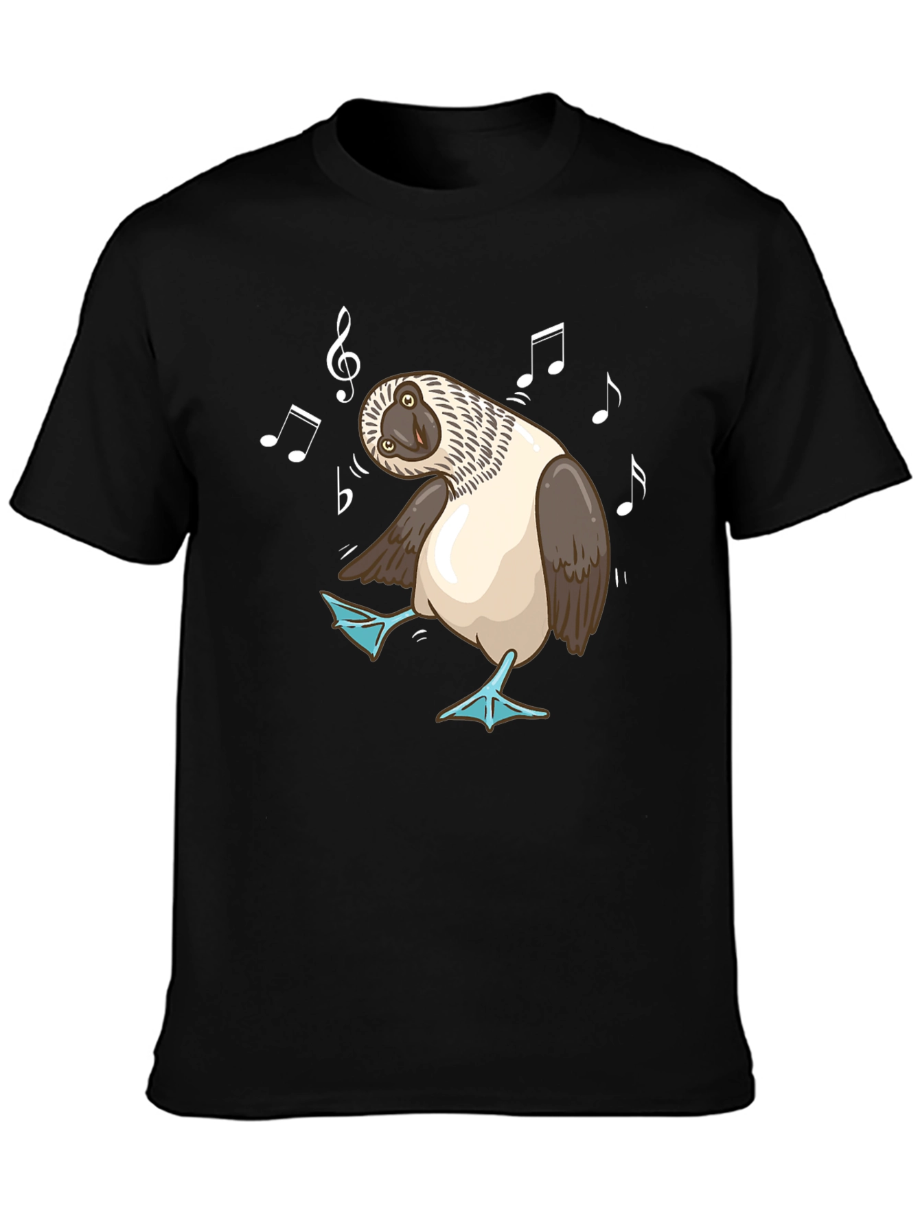 Black Dancing Blue-Footed Booby Graphic Tee view 3
