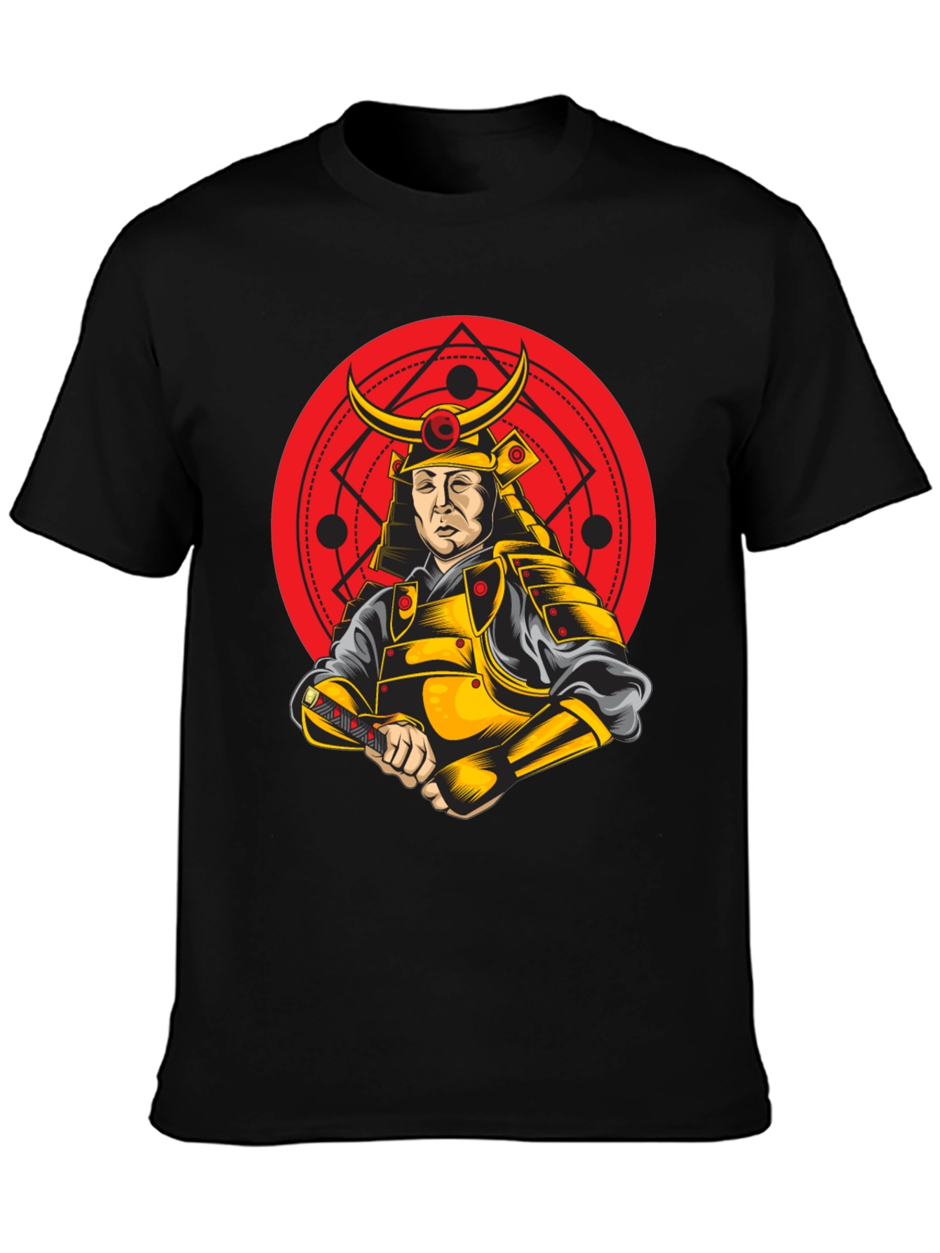 Black Samurai Warrior Graphic T-Shirt - Bold & Unique Design view 3