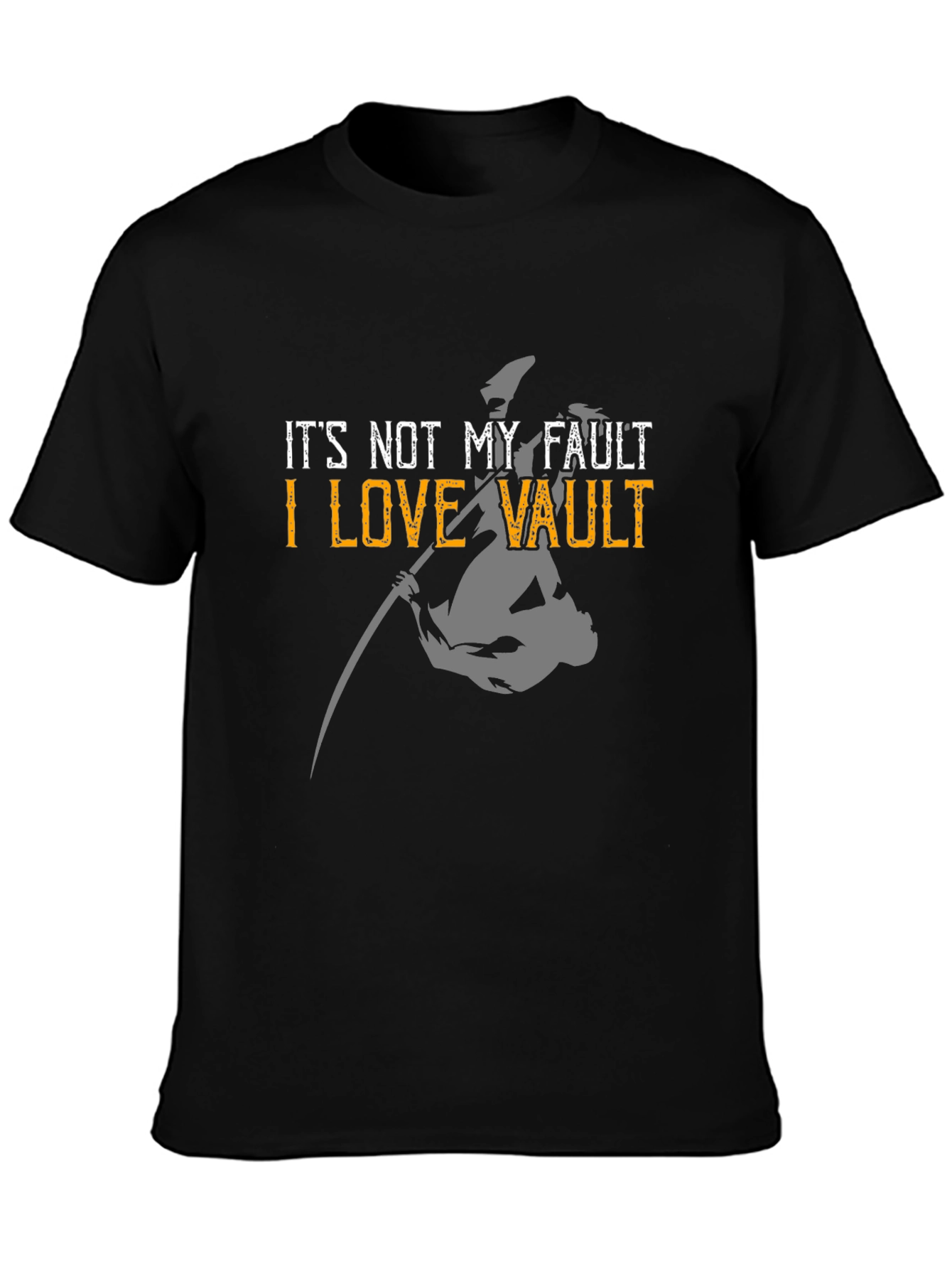 Black I Love Vault Funny Graphic Tee view 3