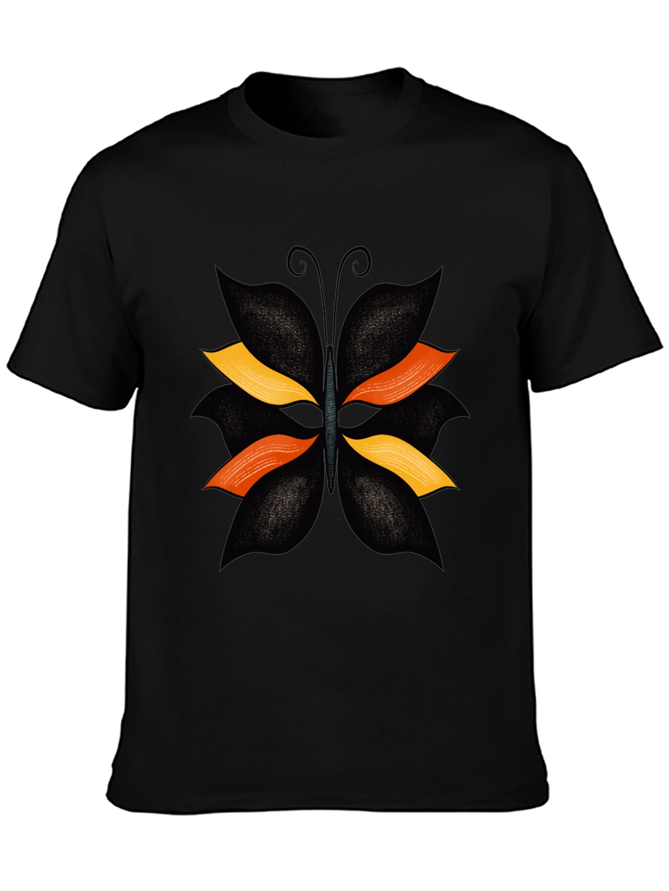 Black Butterfly Graphic T-Shirt - Stylish Casual Tee view 3