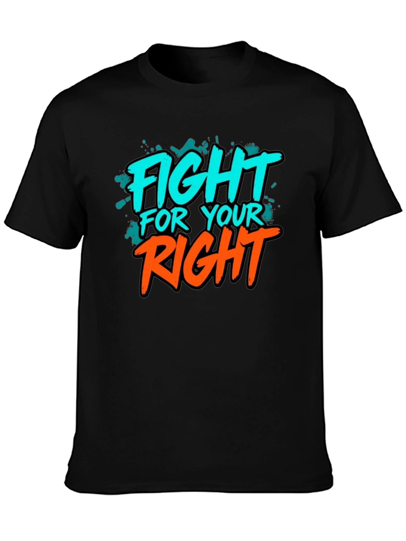 Black Fight For Your Right Graphic Tee view 3