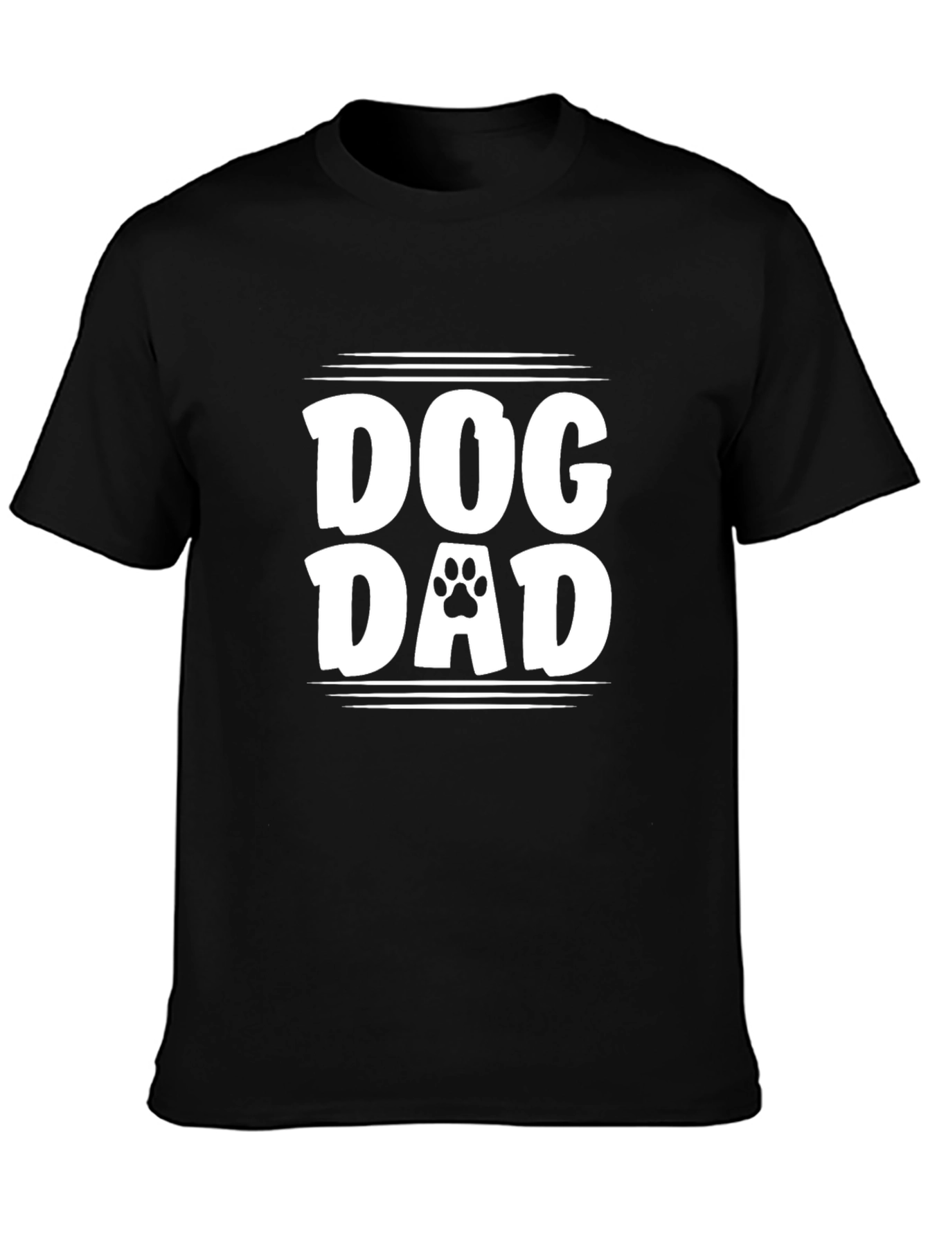 Dog Dad T-Shirt - Paw Print Design - 3