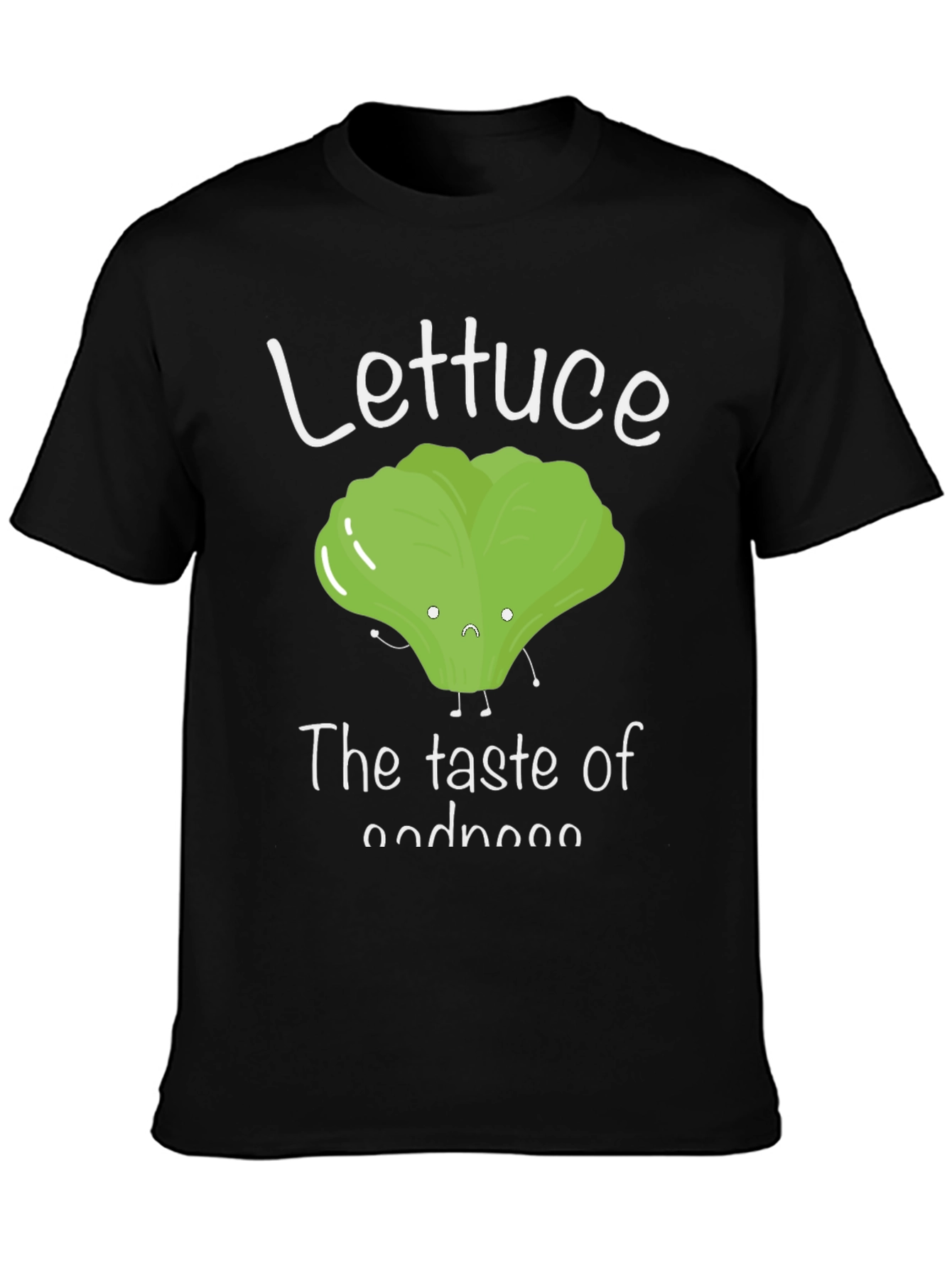 Black Lettuce 'The Taste of Goodness' Funny Graphic Tee view 3
