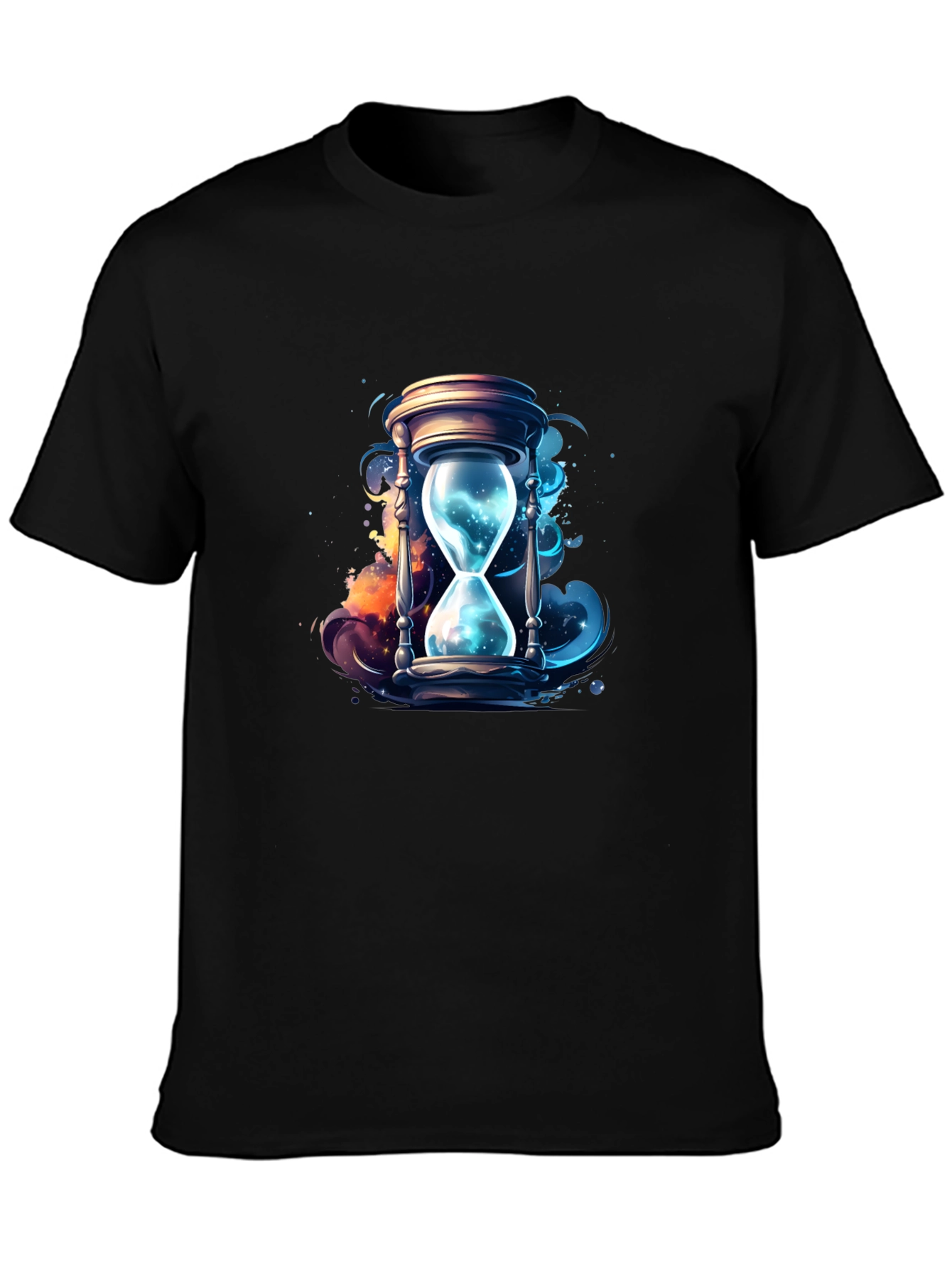Black Hourglass T-Shirt - Timeless Design view 3