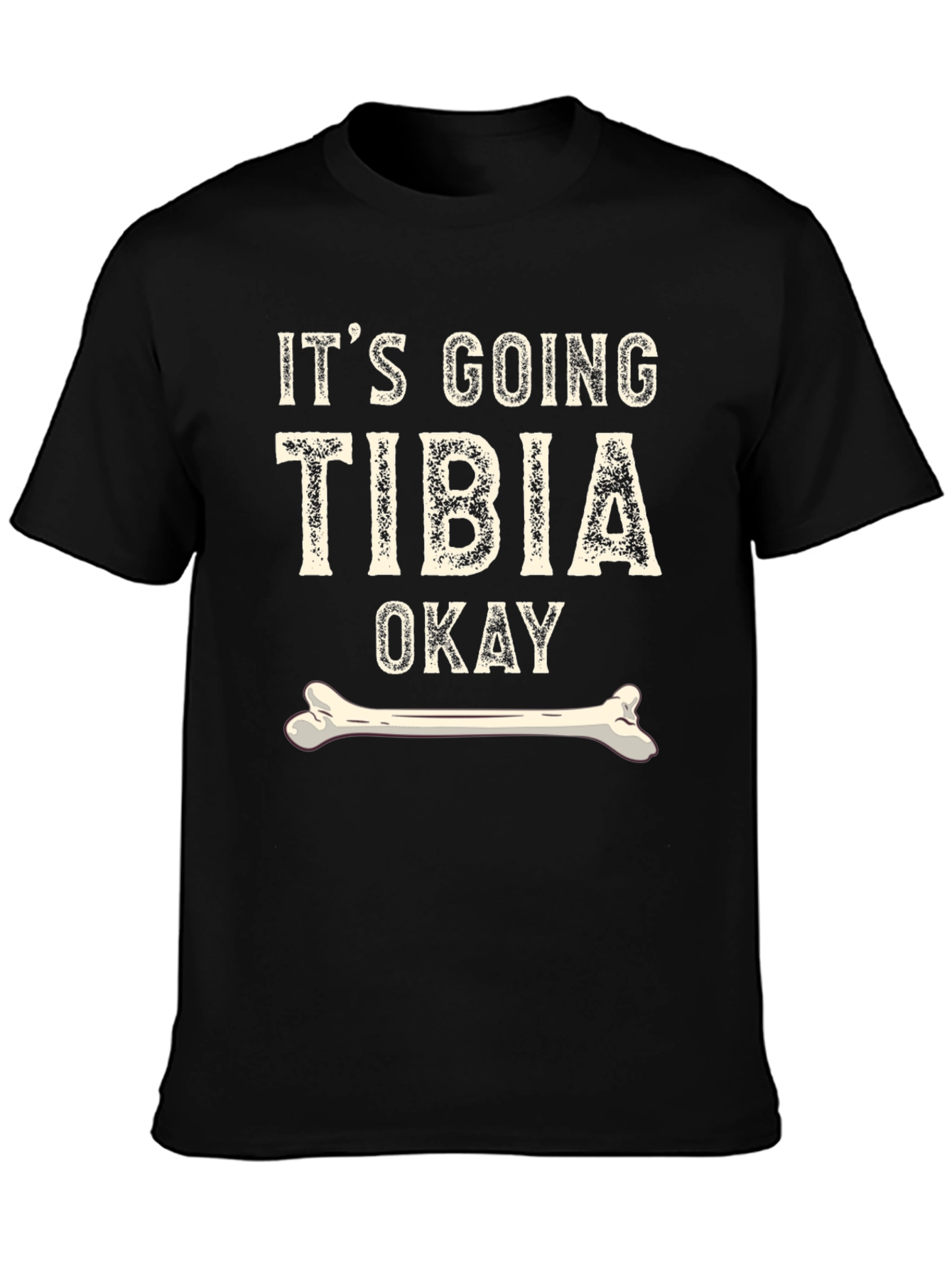 Black Funny Bone T-Shirt - Tibia Okay Graphic Tee view 3