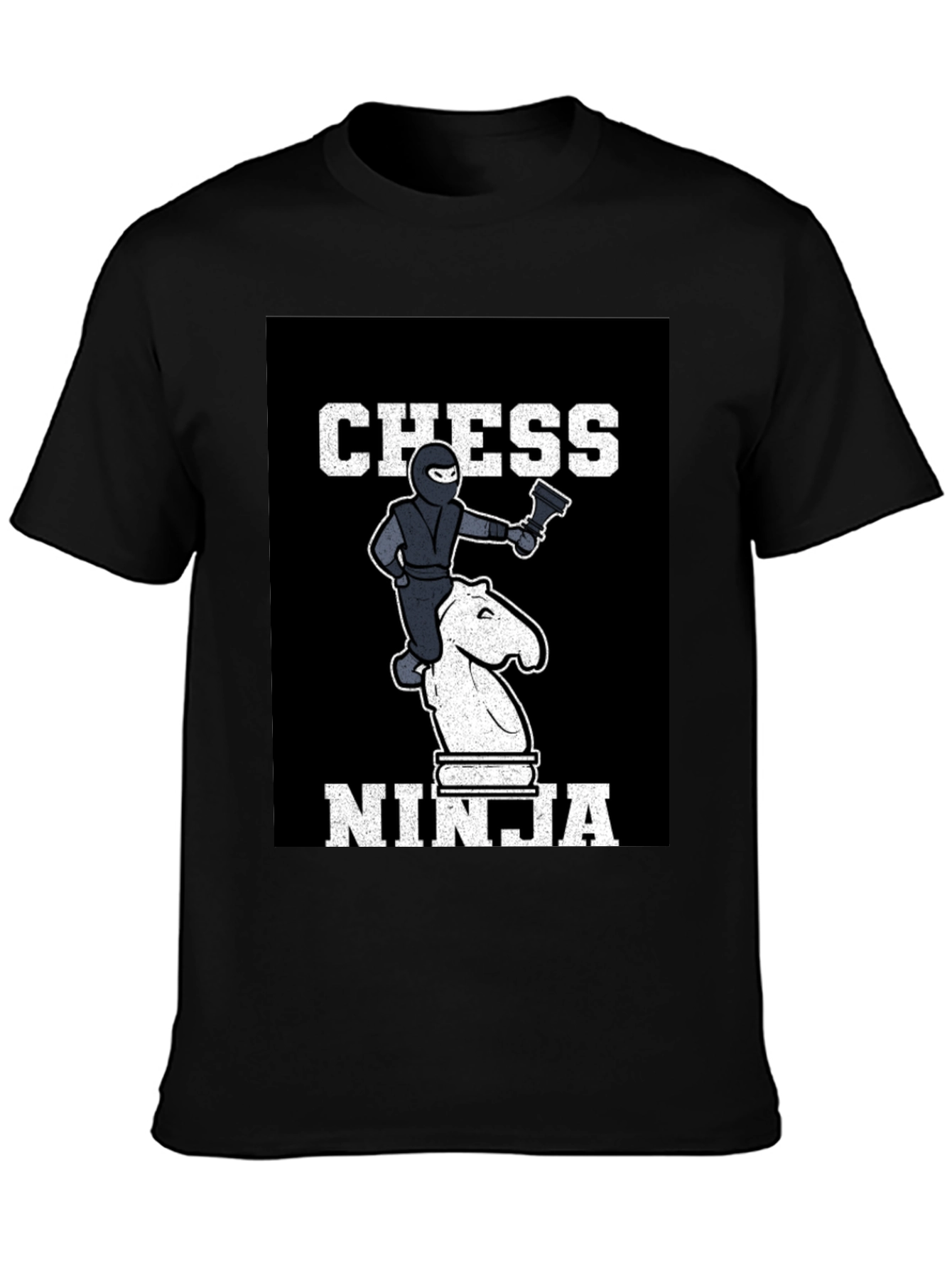 Black Chess Ninja T-Shirt view 3