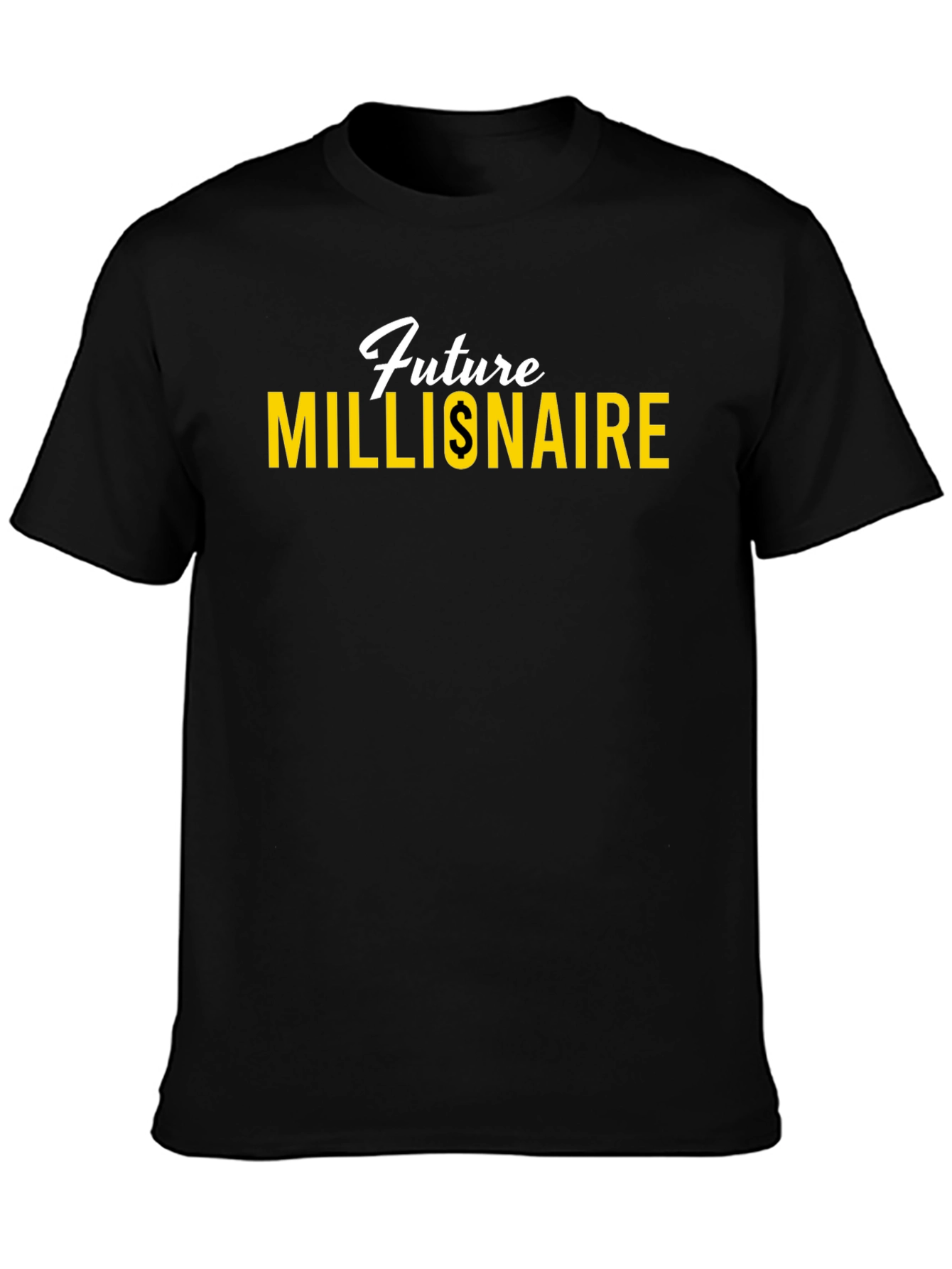 Black Future Millionaire Black T-Shirt view 3