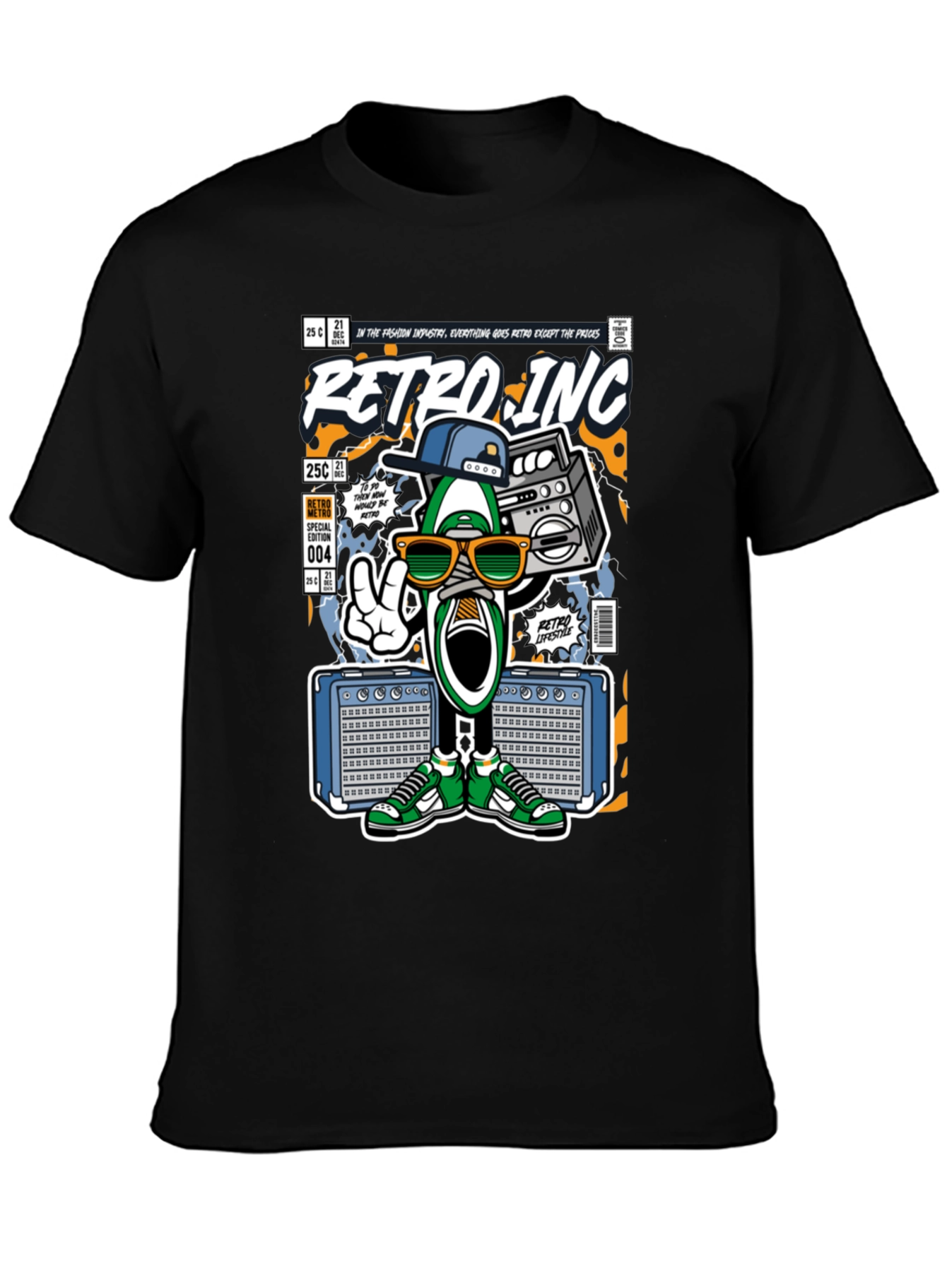 Black Retro Inc. Graphic Tee view 3