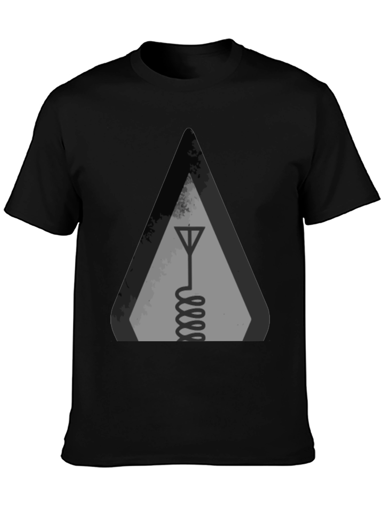 Black Antenna Graphic T-Shirt view 3