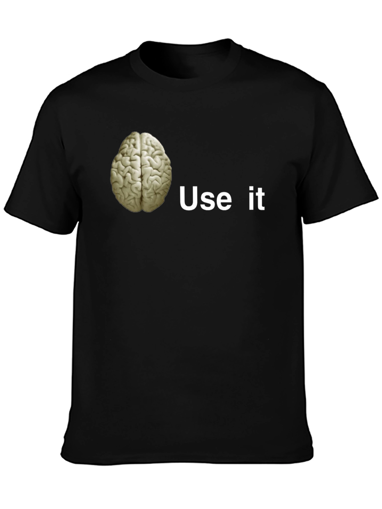 Black Brain Use It Graphic Tee view 3