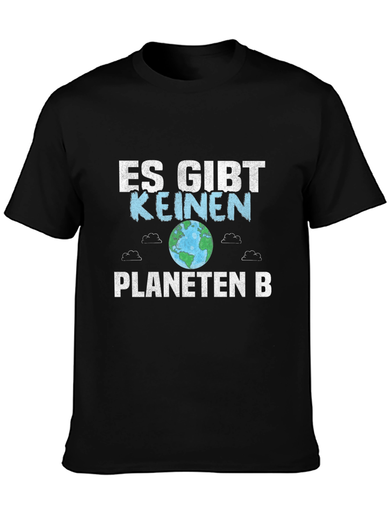 Black Save the Planet T-Shirt - "Es gibt keinen Planeten B" view 3